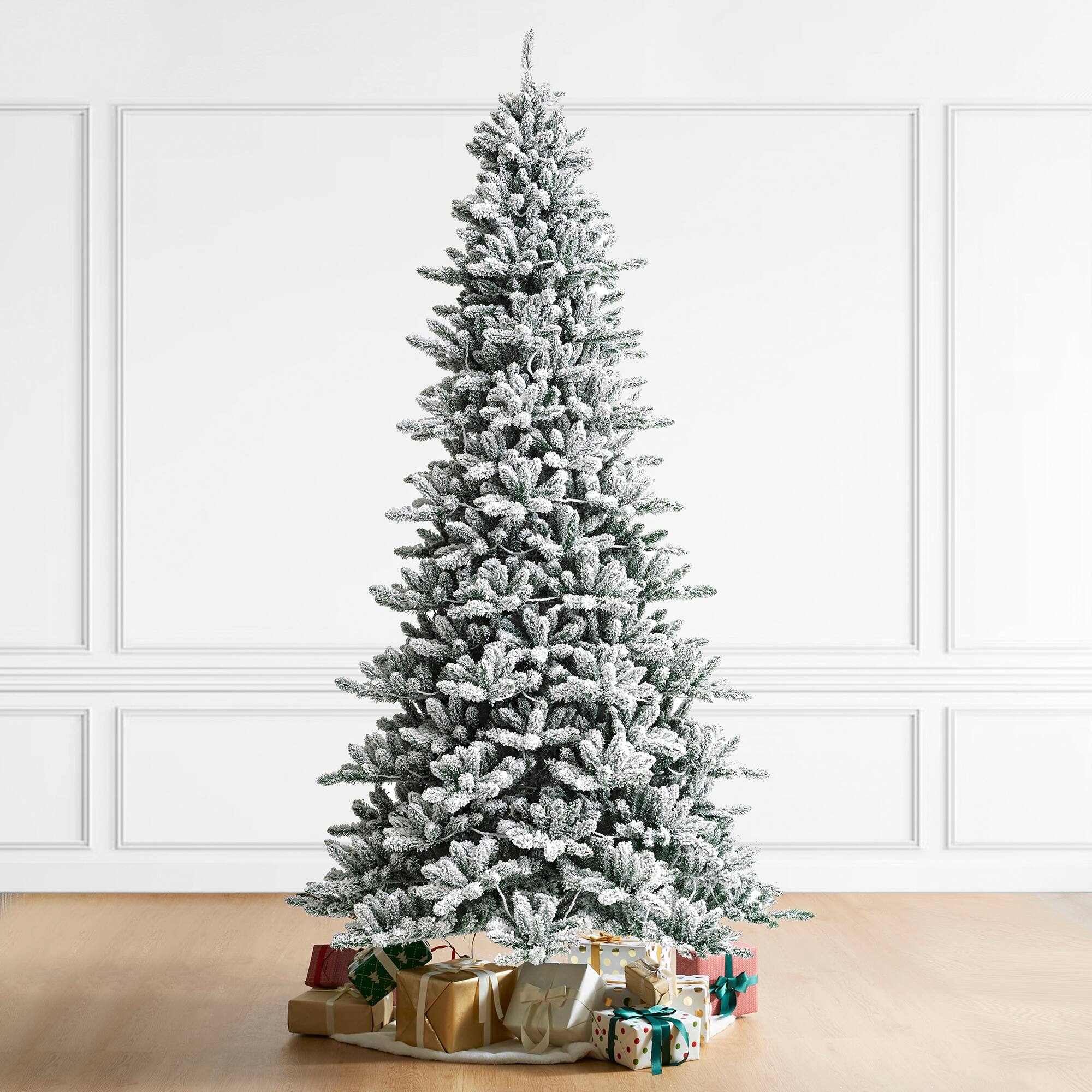 9ft. Pre-Lit Fir Artificial Christmas Tree, Warm White LED Lights