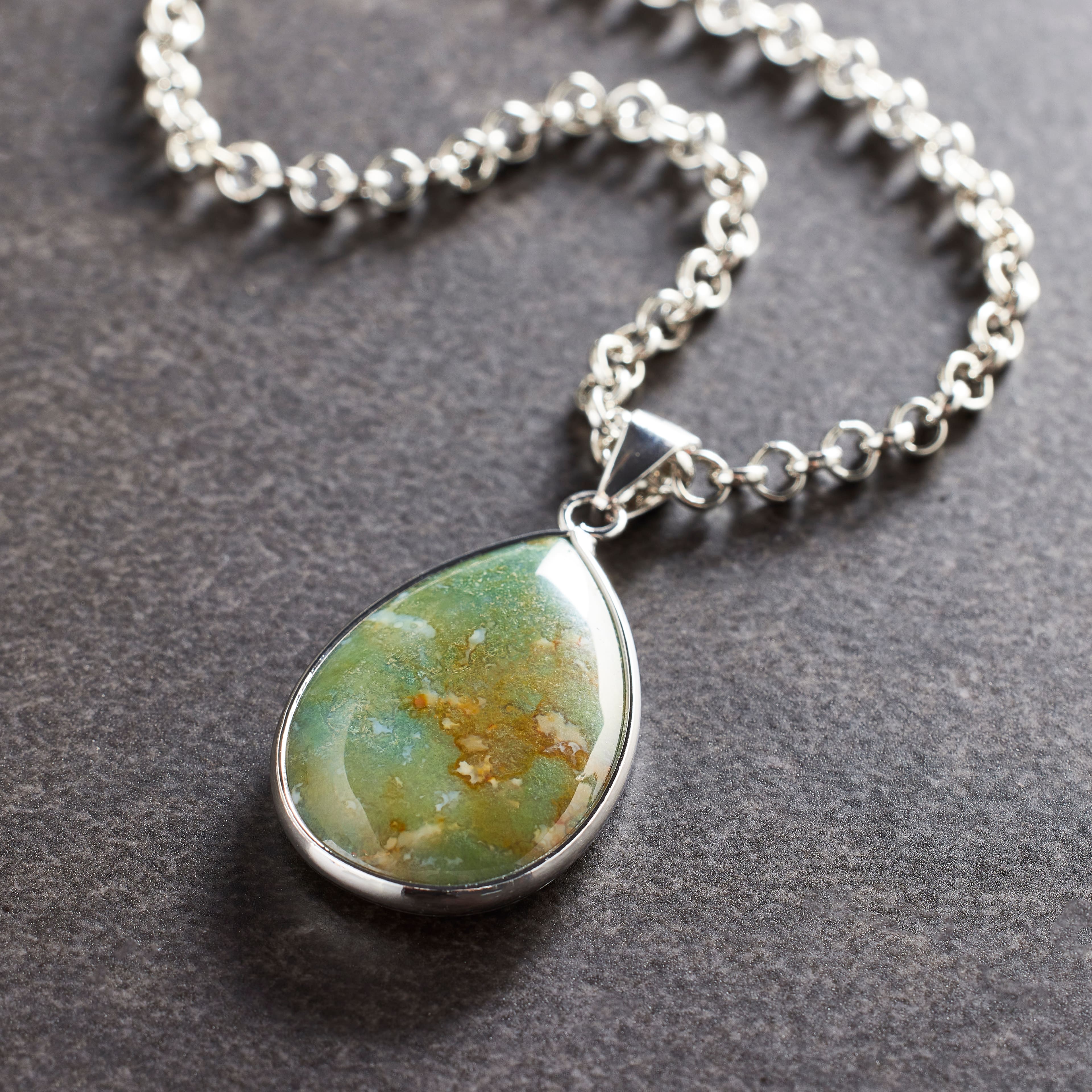 Jasper Teardrop Pendant by Bead Landing™