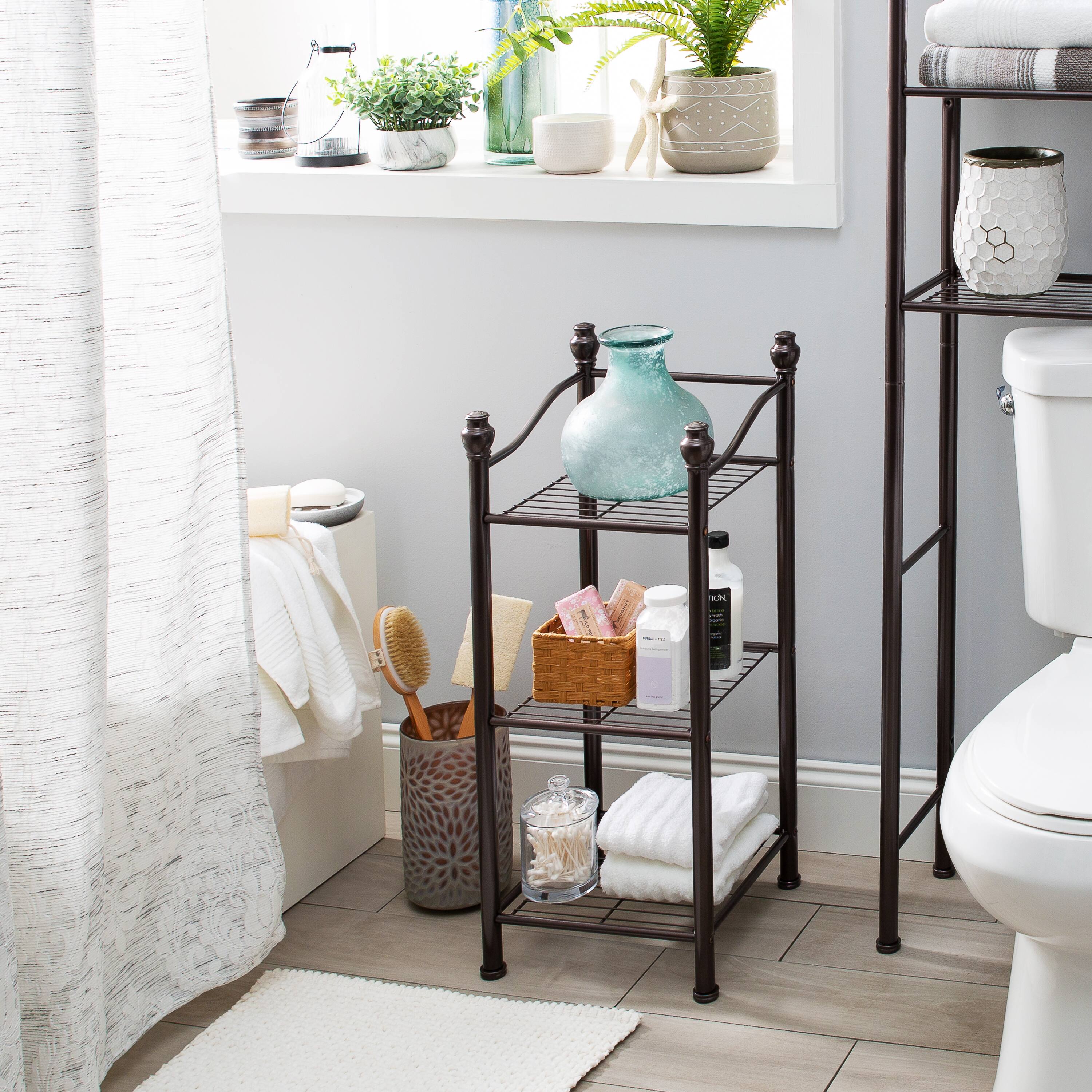 Organize It All 30" Belgium Oil Rubbed Bronze 3-Tier Shelving Tower