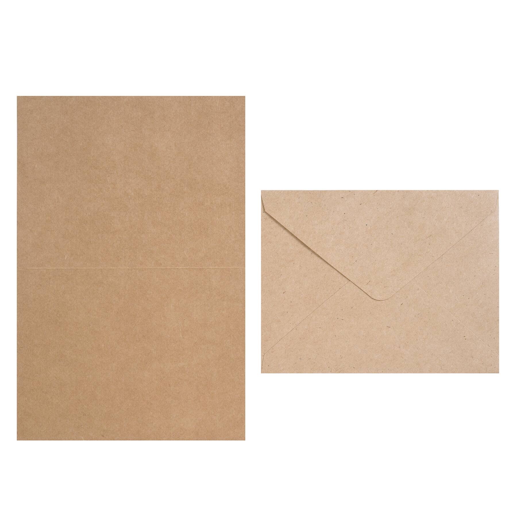 Kraft Fold Cards Envelopes By Recollections 4 25 X 5 5 Michaels