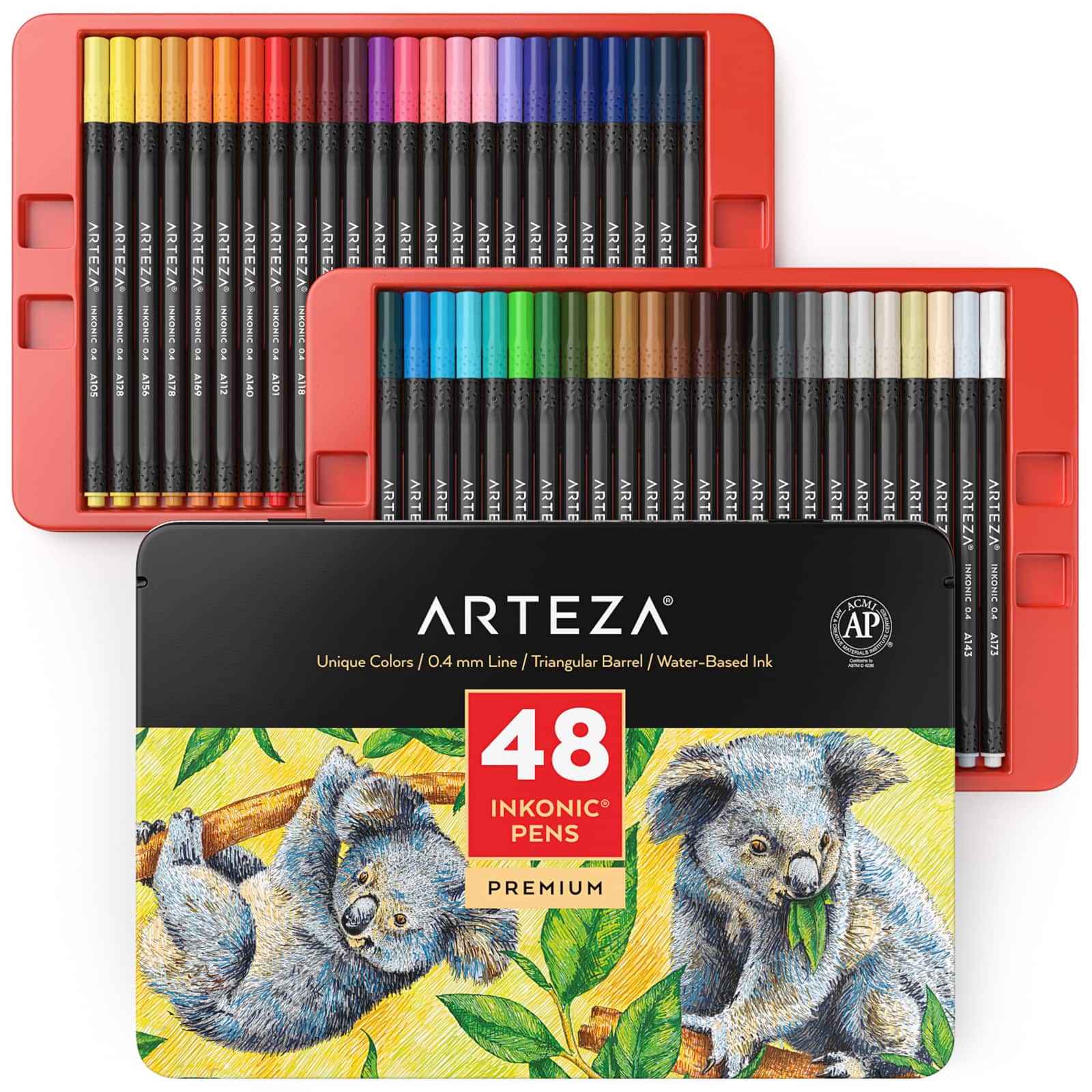 Arteza® Inkonic® 48 Fineliner Pen Set