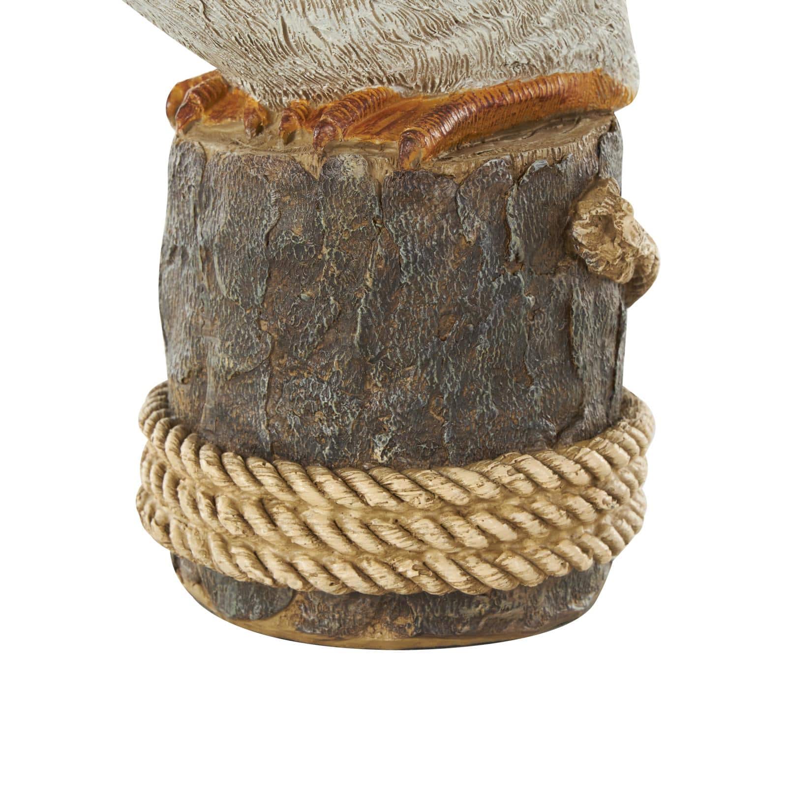 12" Teal Pelican Textured Sitting Sculpture