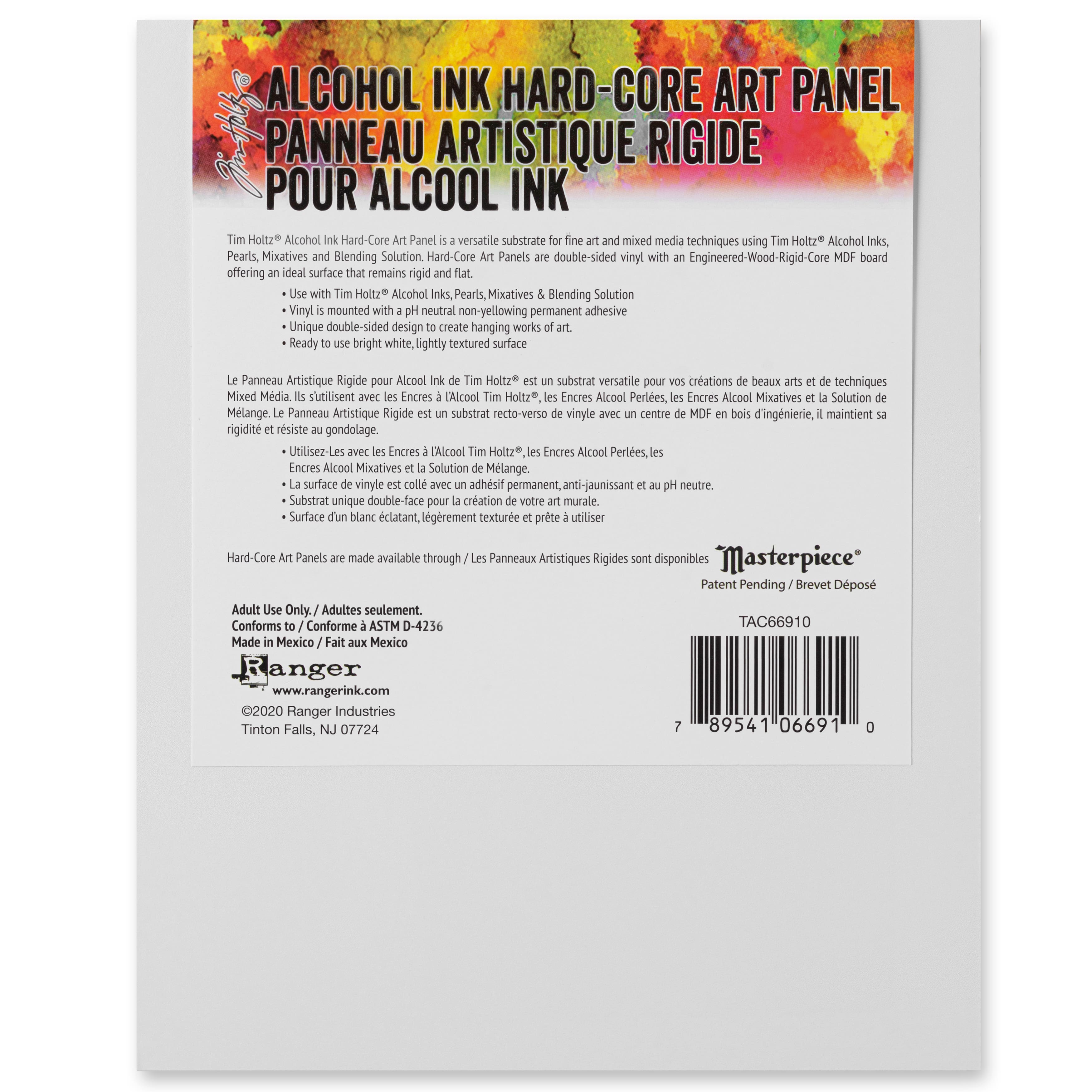 CRAFT COUNTY Alcohol Ink Art Panels – 3 Piece Double-Sided 4 Inch Hexagon -  Vinyl Hard-Core MDF Board, 1/8 Inch Thick : : Everything Else
