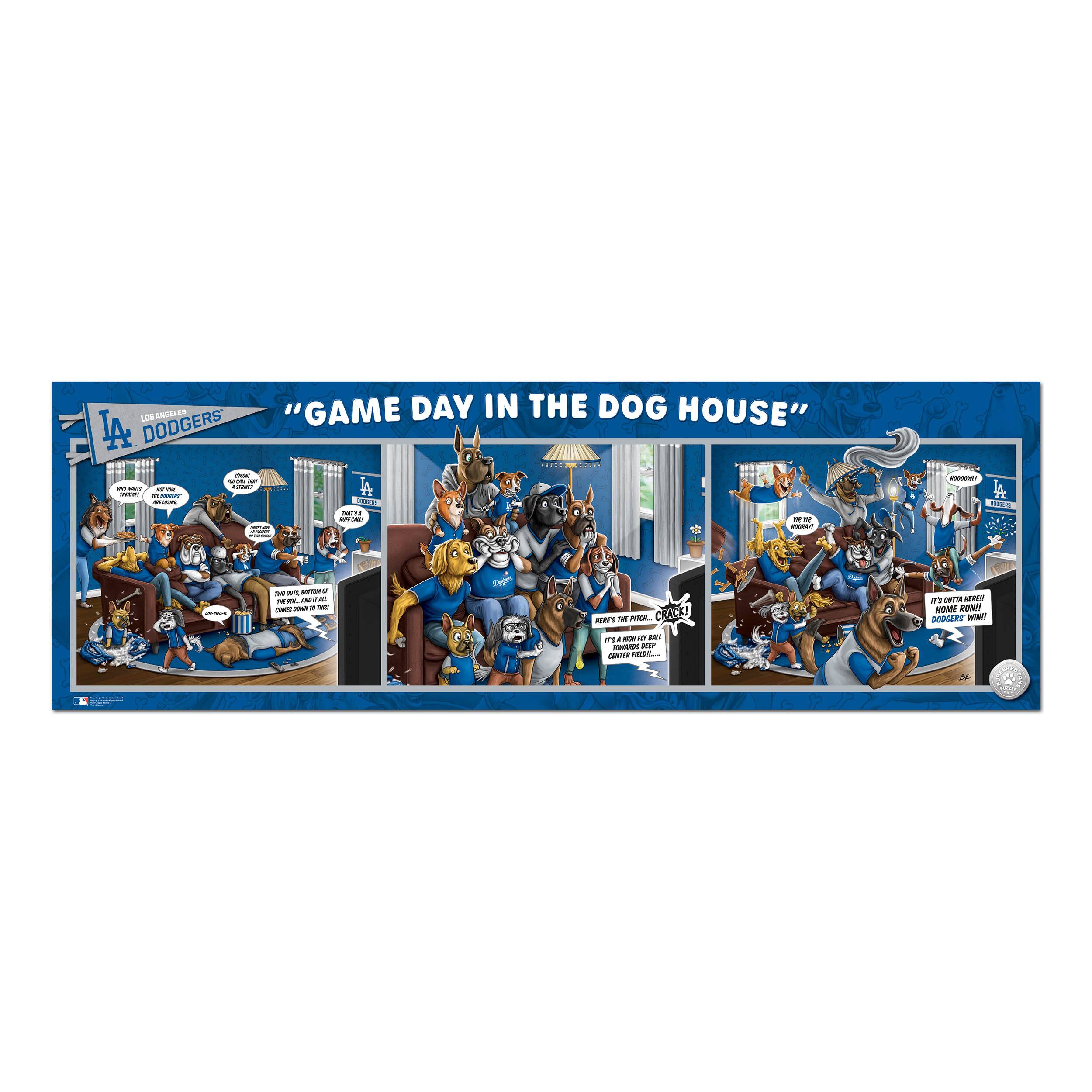 MLB Game Day in the Dog House 1,000 Piece Puzzle