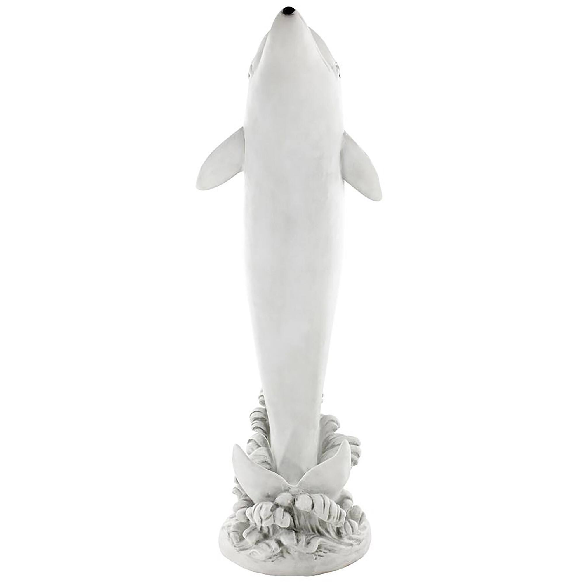 Design Toscano 3ft. Medium Tropical Tale Leaping Dolphin Piped Garden Statue