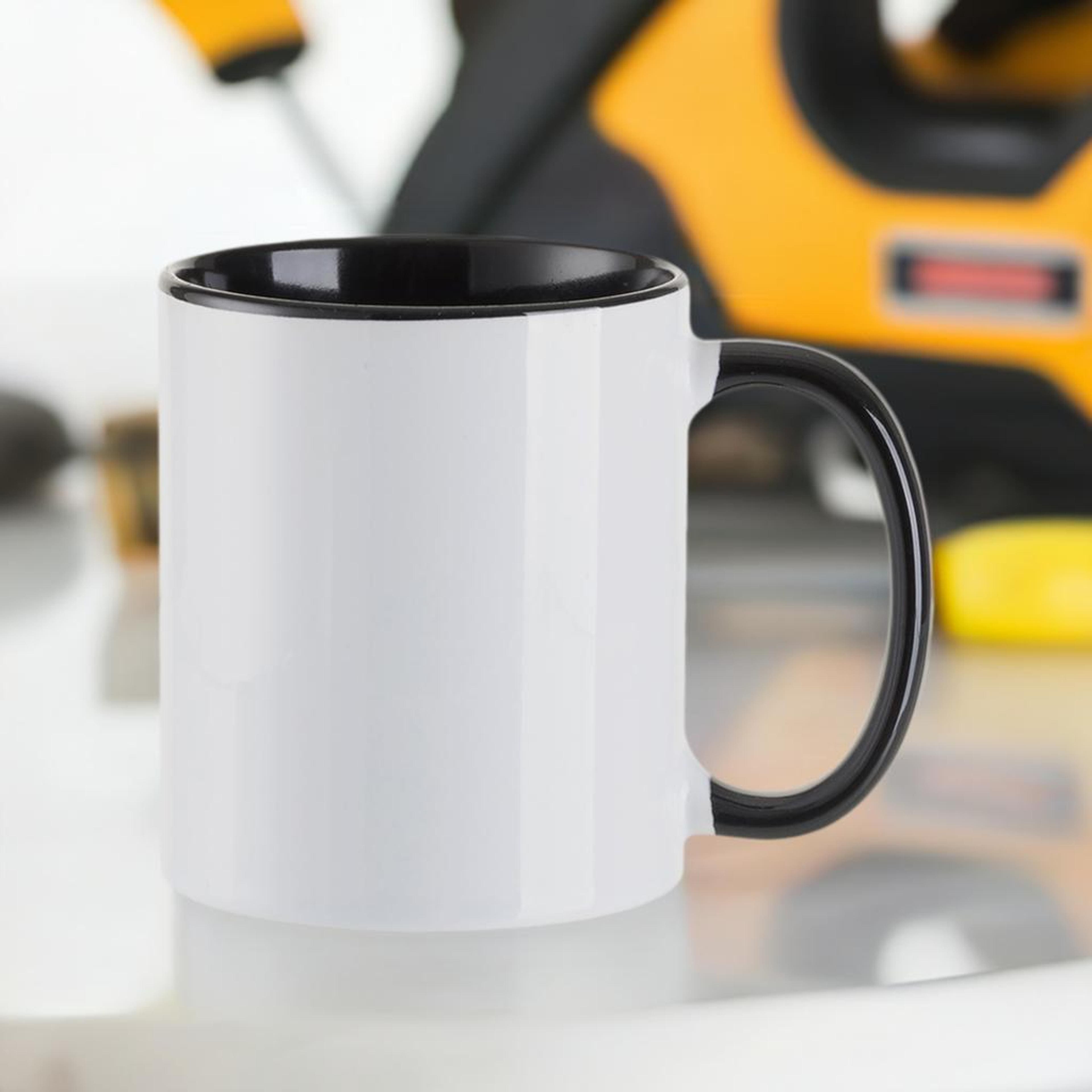 Craft Express 6ct. 11oz. Sublimation Black Handle Mugs
