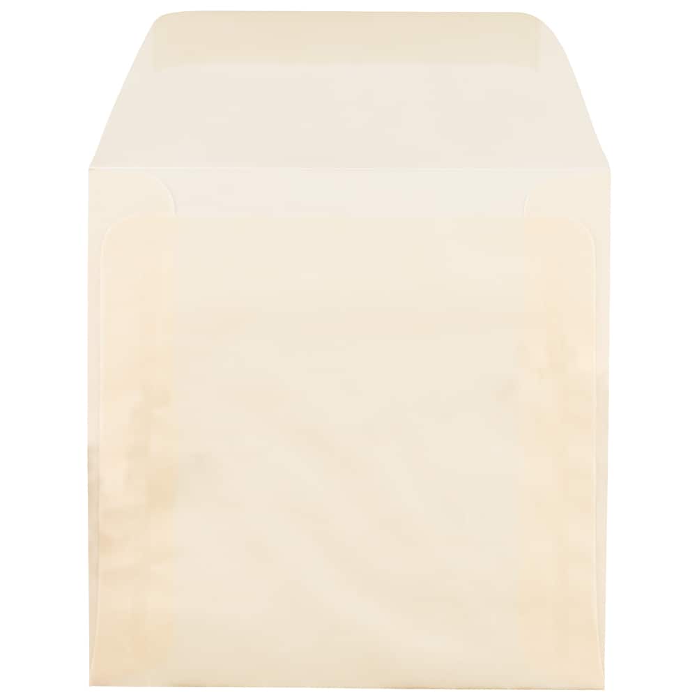 JAM Paper 8.5&#x22; x 8.5&#x22; Translucent Vellum Invitation Envelopes, 50ct.