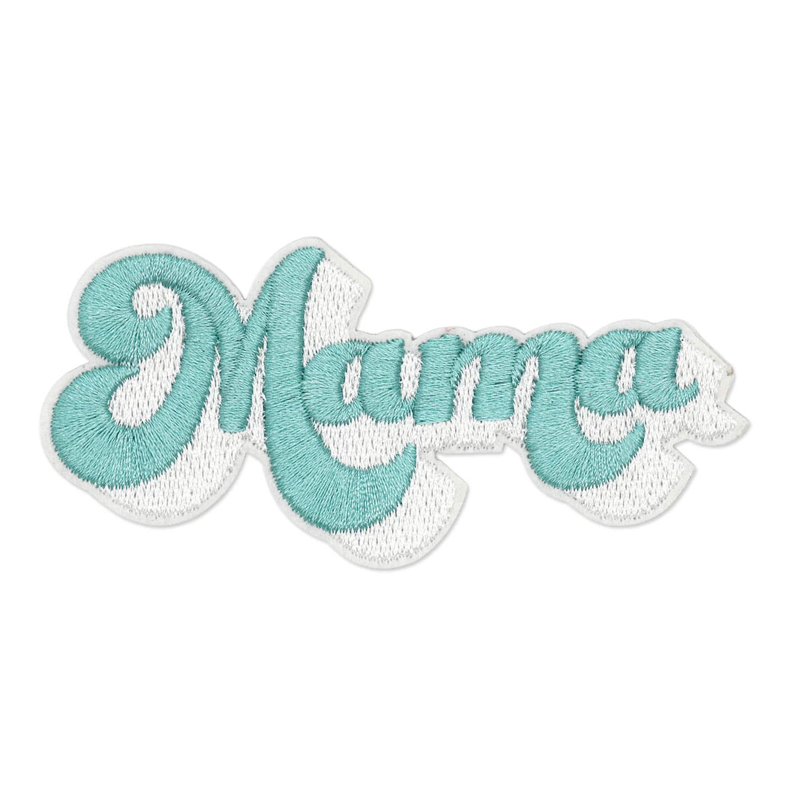 Blue Embroidered Mama Iron On & Adhesive Patch by Make Market®