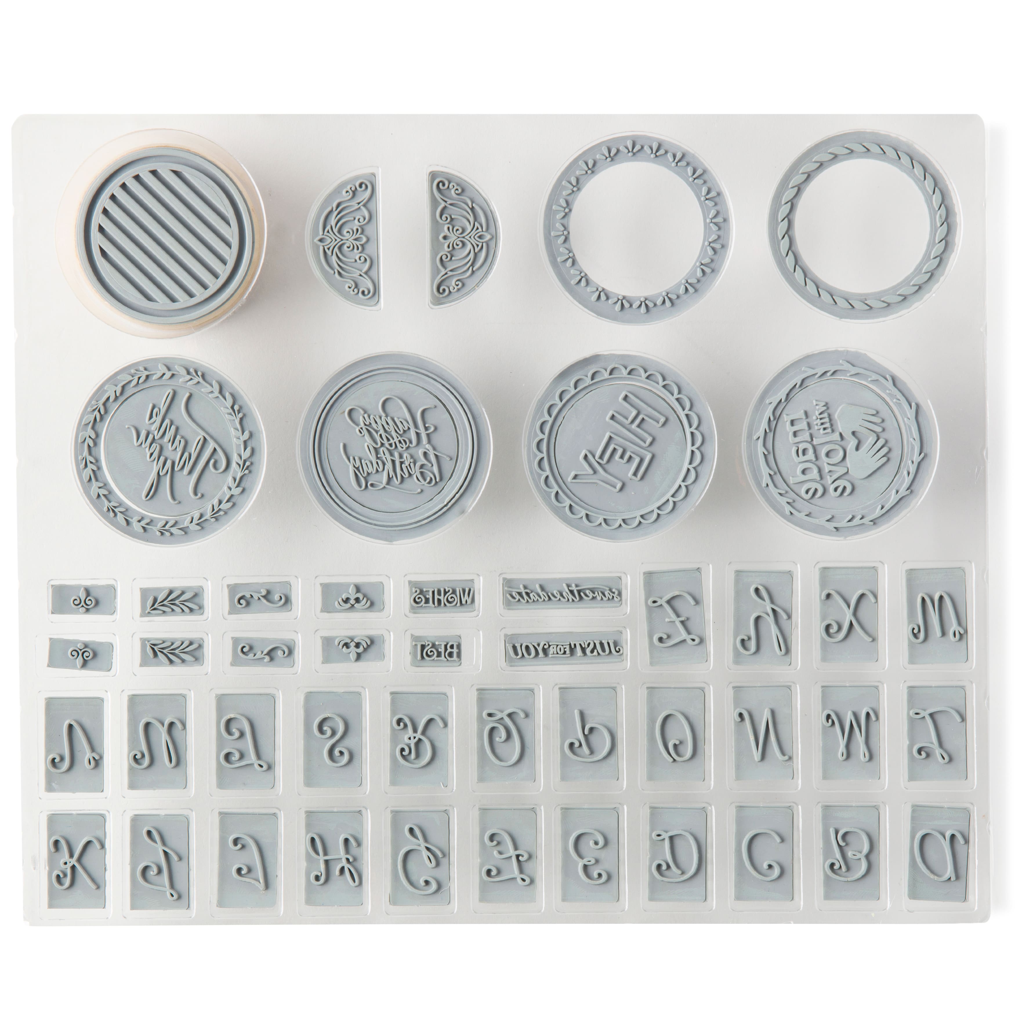 6 Pack: Interchangeable Monogram Stamp Kit by Recollections&#x2122;