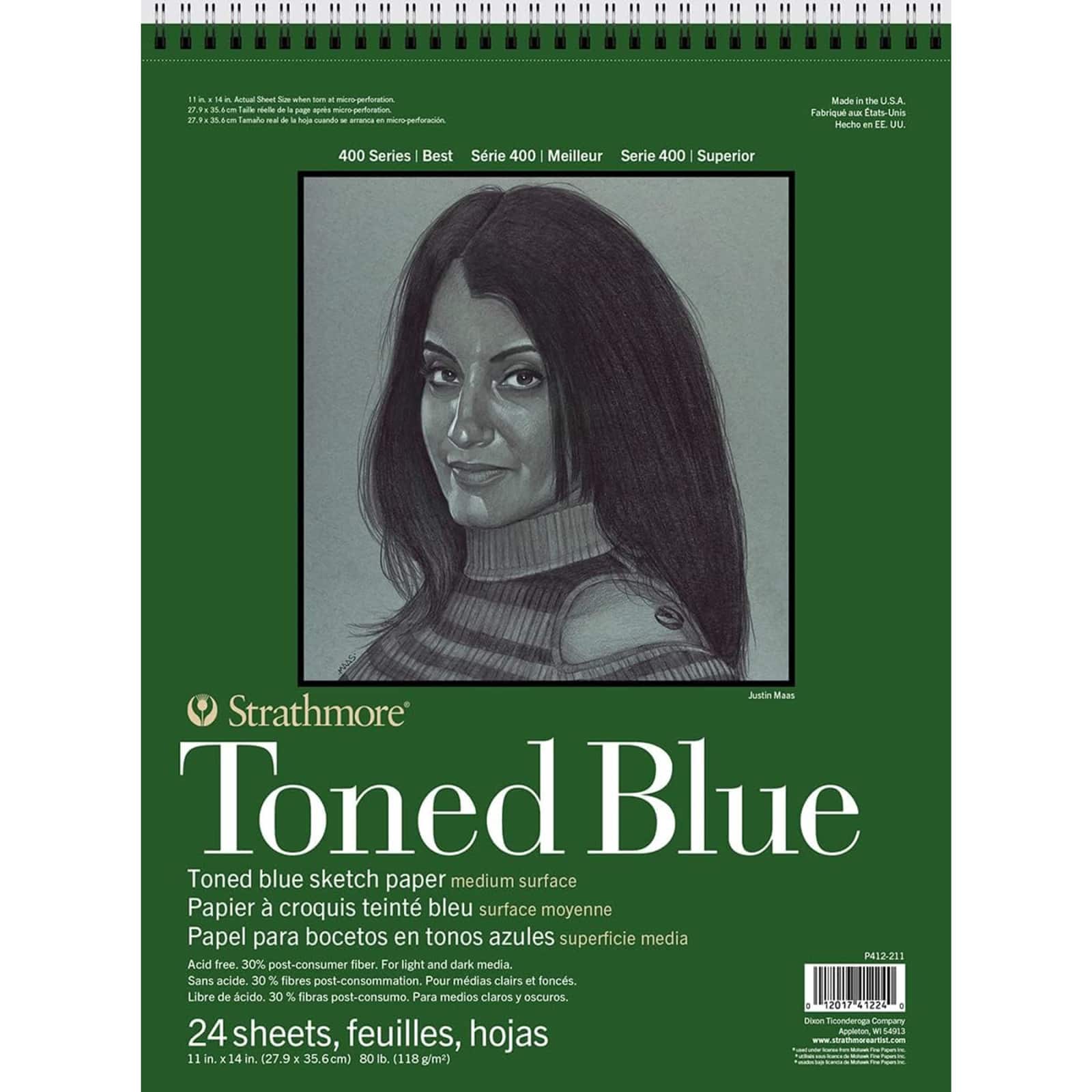 Strathmore® 400 Series Blue Toned Sketch Paper Pad