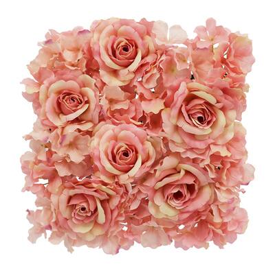 12" Pink Rose & Hydrangea Mat by Ashland® image