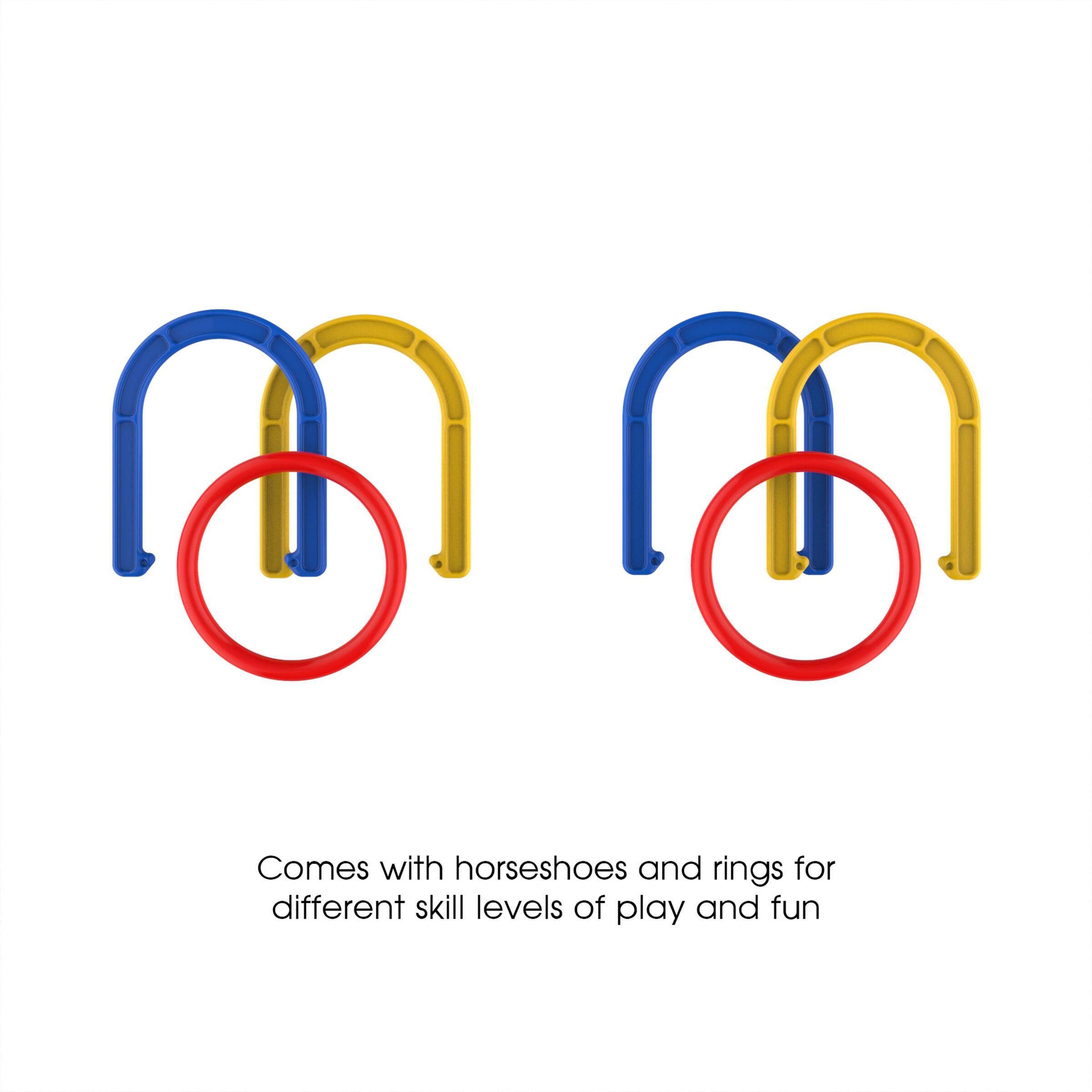 Toy Time 2-in-1 Horseshoe &#x26; Ring Toss Set