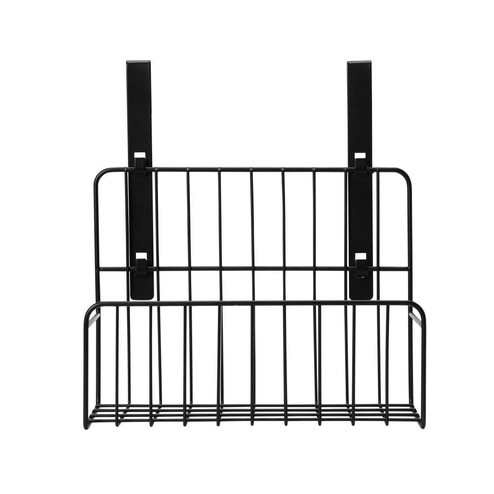 Household Essentials Over the Door Shallow Metal Basket