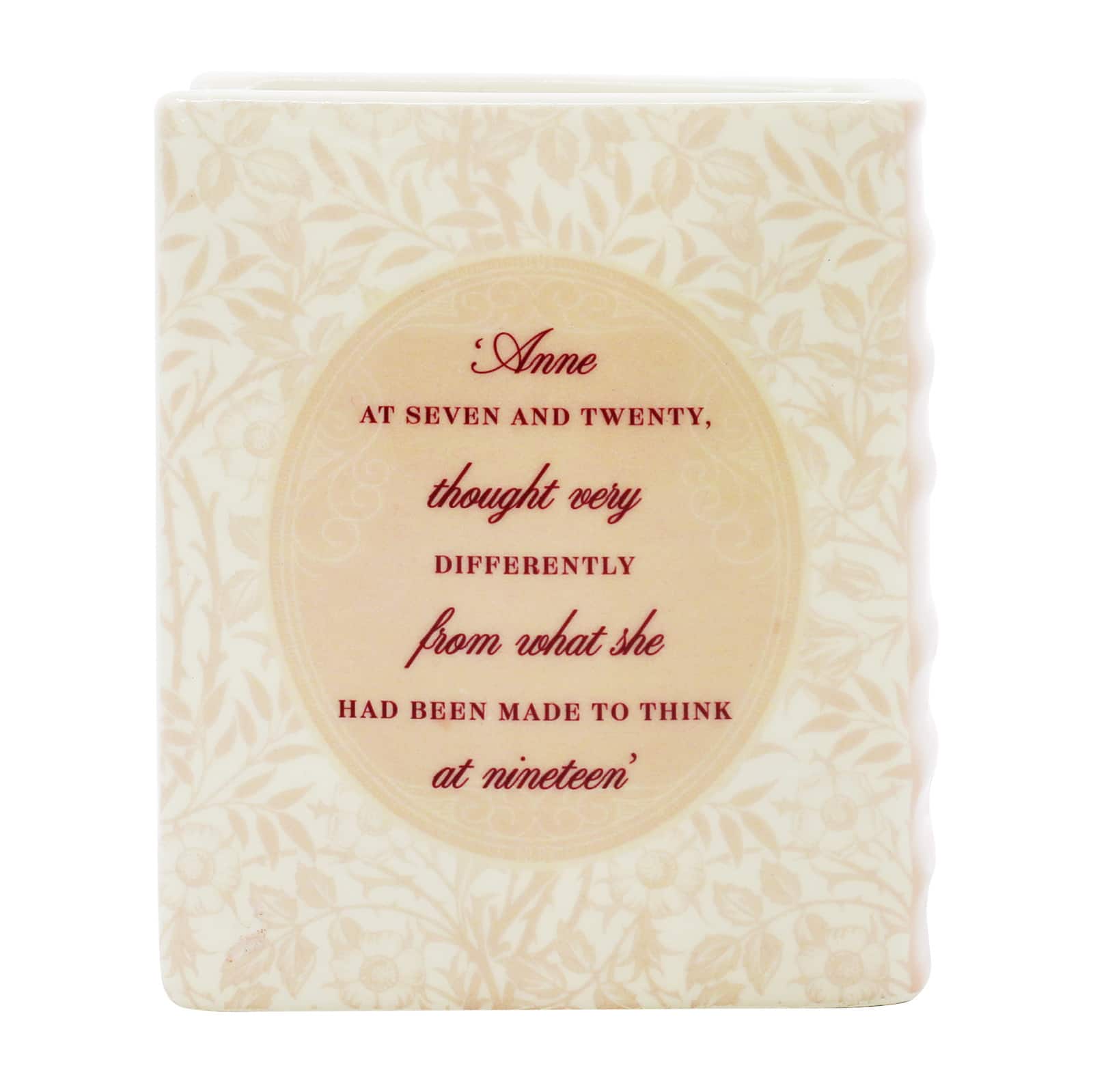 6&#x22; Pink Persuasion Ceramic Book Vase by Ashland&#xAE;