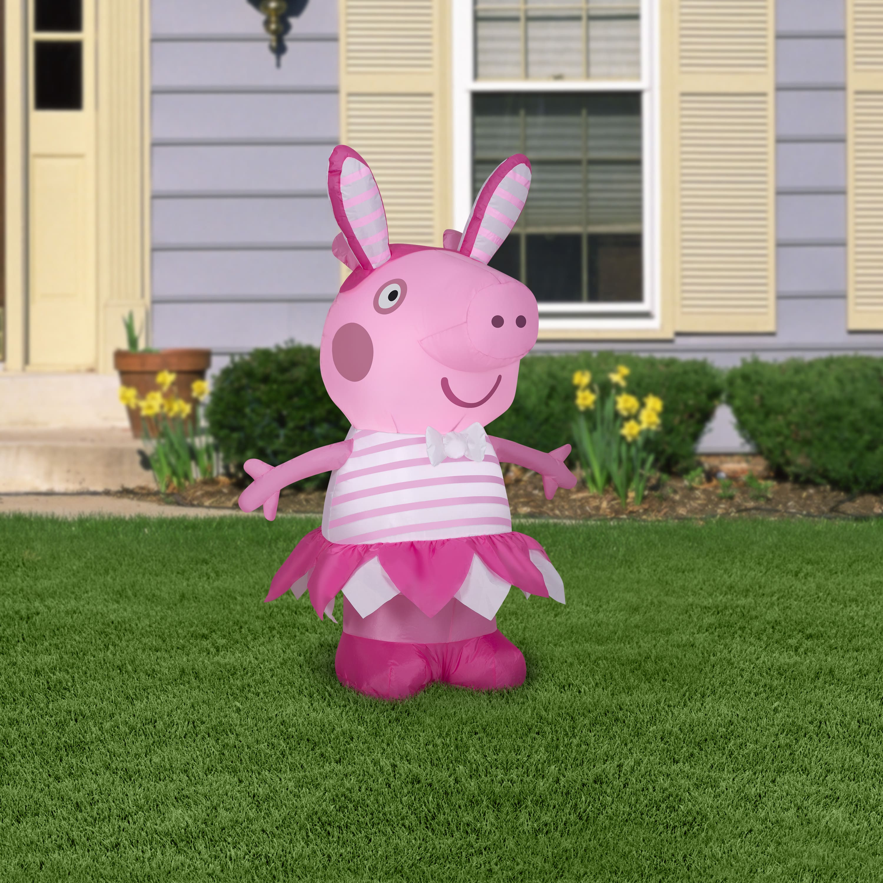 Airblown Small Peppa Pig In Easter Outfit