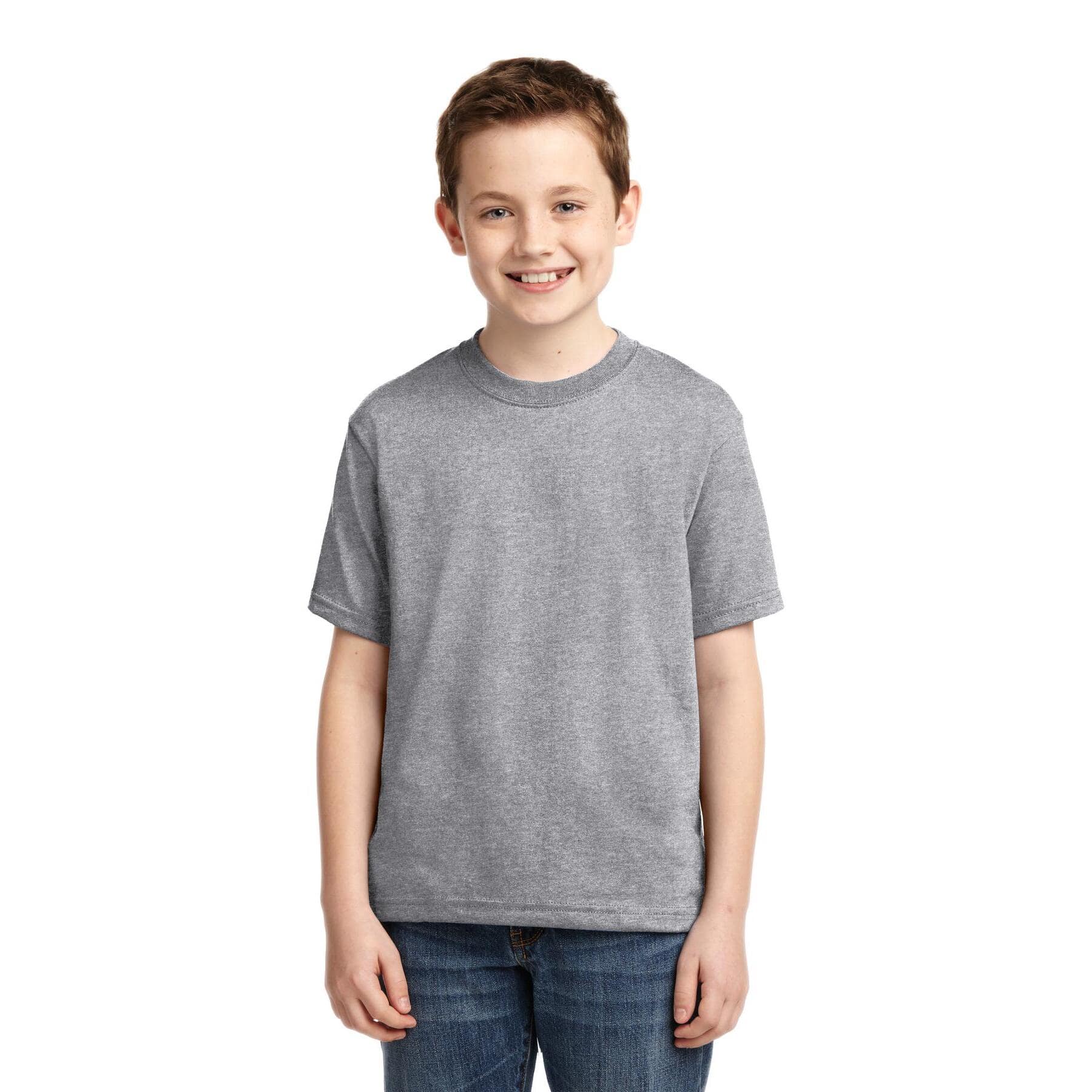 JERZEES® Dri-Power® Heathered Youth 50/50 Cotton/Poly T-Shirt