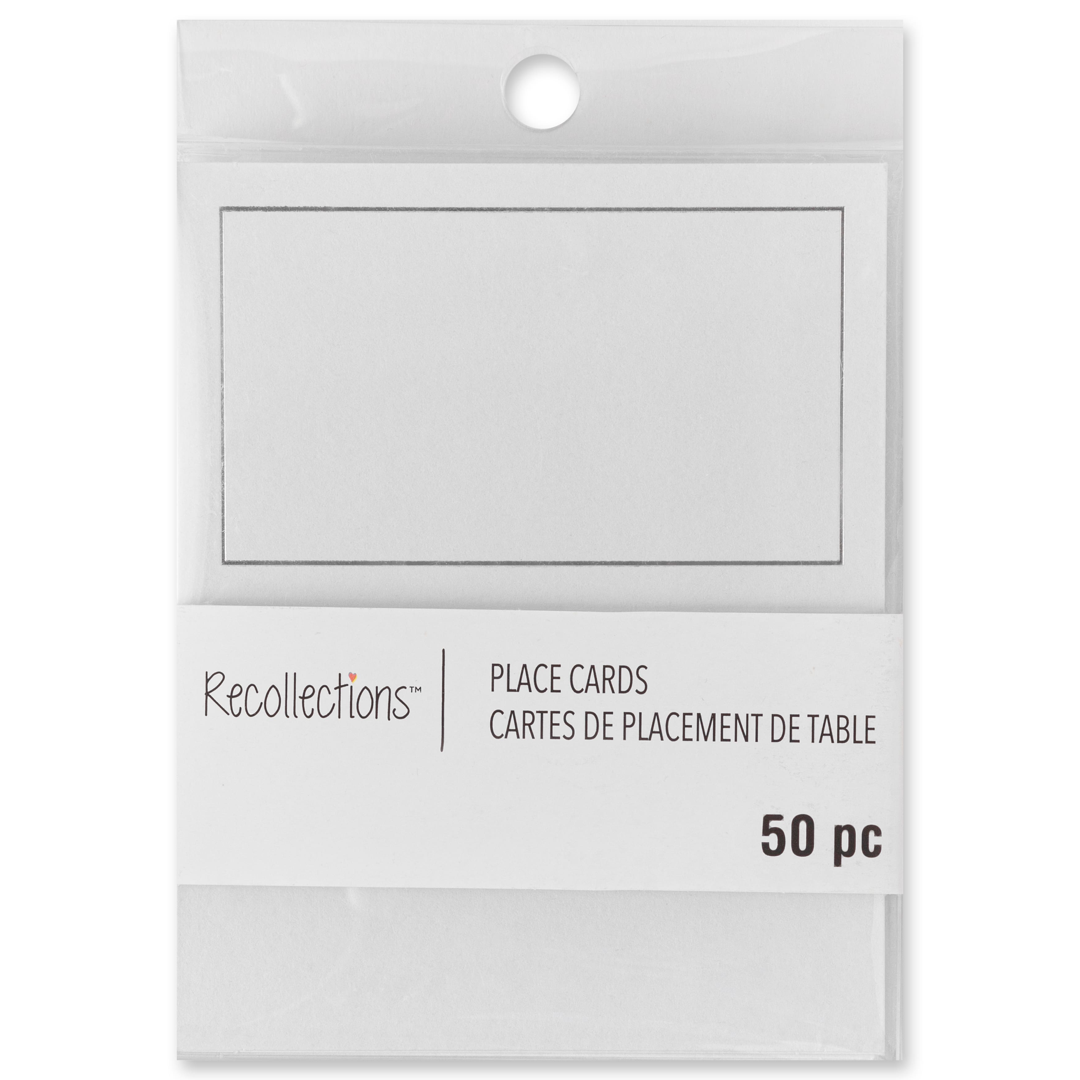 12 Packs: 50 ct. (600 total) Silver Trim Place Cards by Recollections&#x2122;