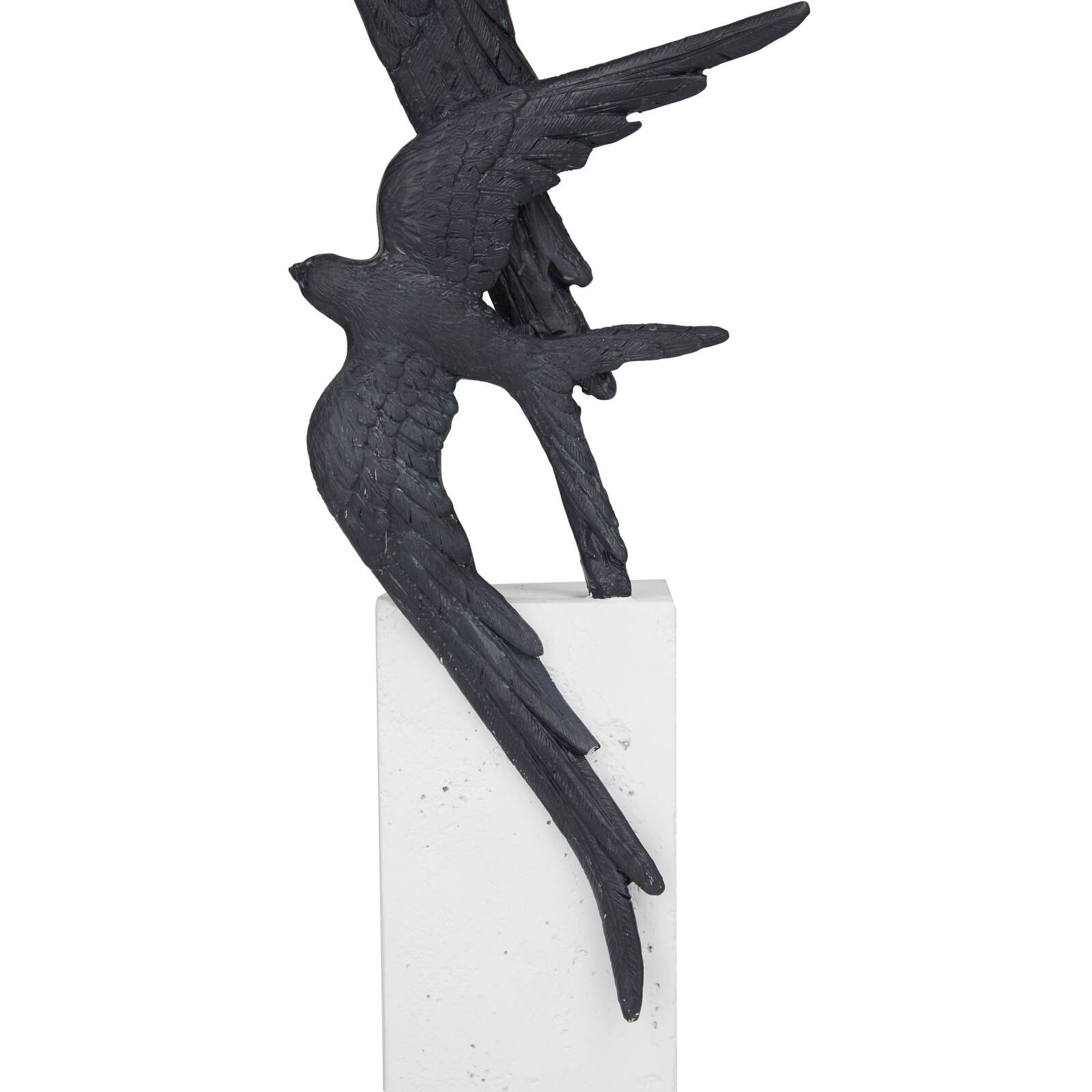 20" Black Bird Sculpture