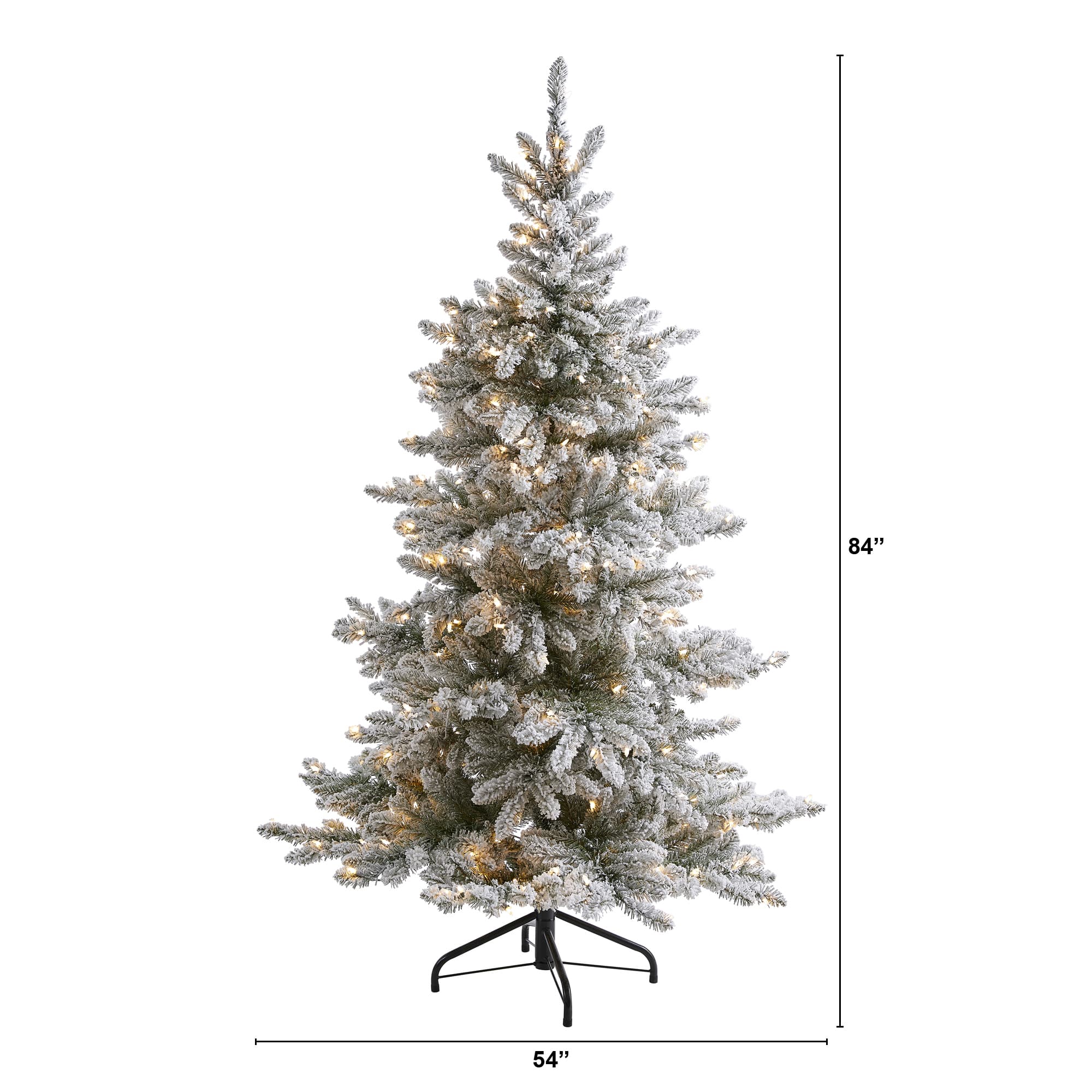 7ft. Pre-Lit West Virginia Spruce Artificial Christmas Tree, Clear LED Lights
