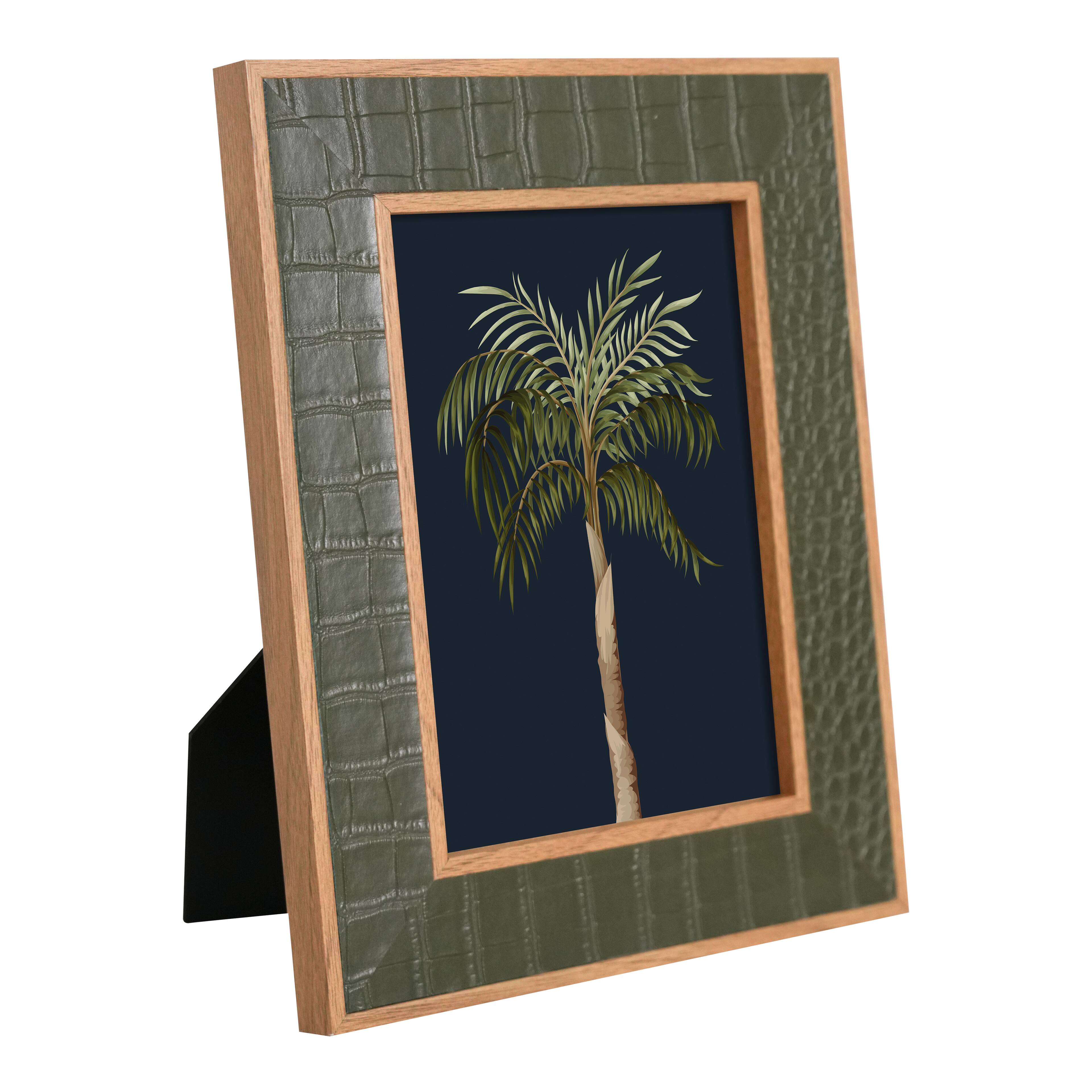 5" x 7" Green Faux Crocodile Tabletop Frame by Ashland®