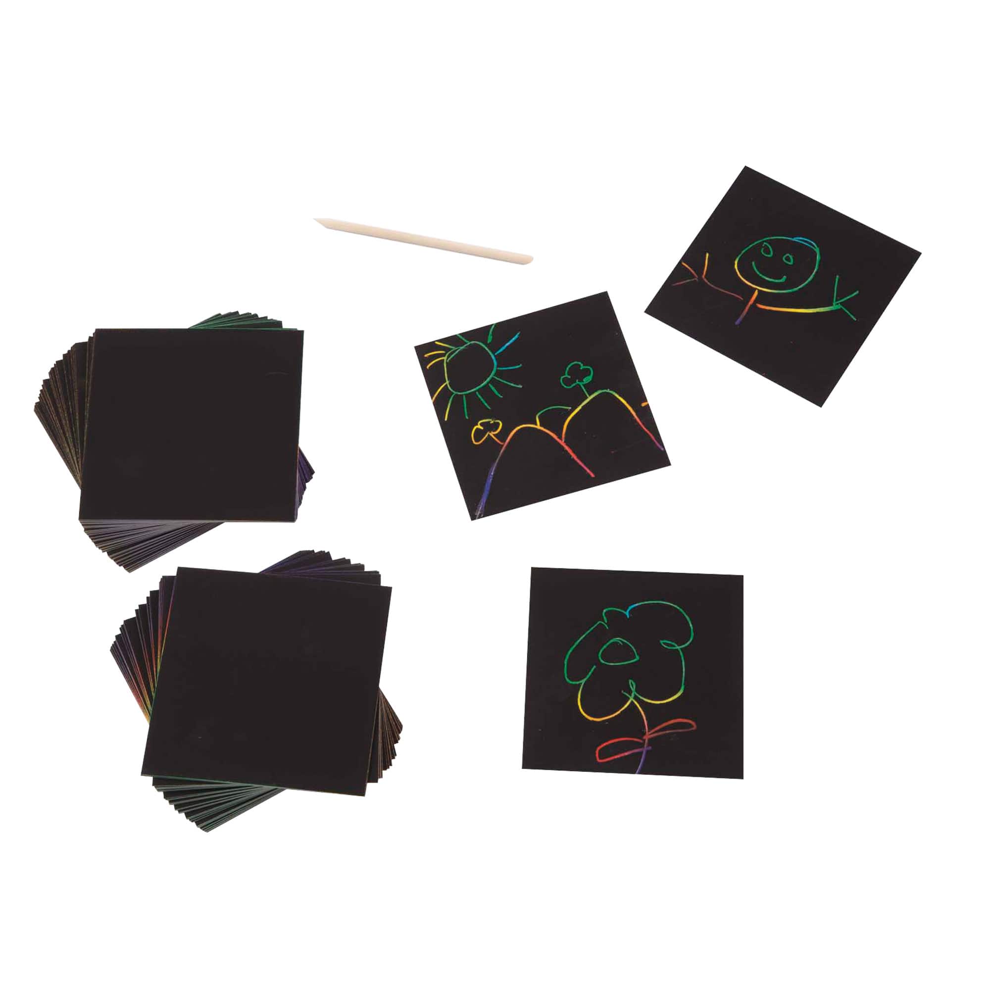 Details about   Melissa & Doug Scratch Art Box of Rainbow Mini Notes 