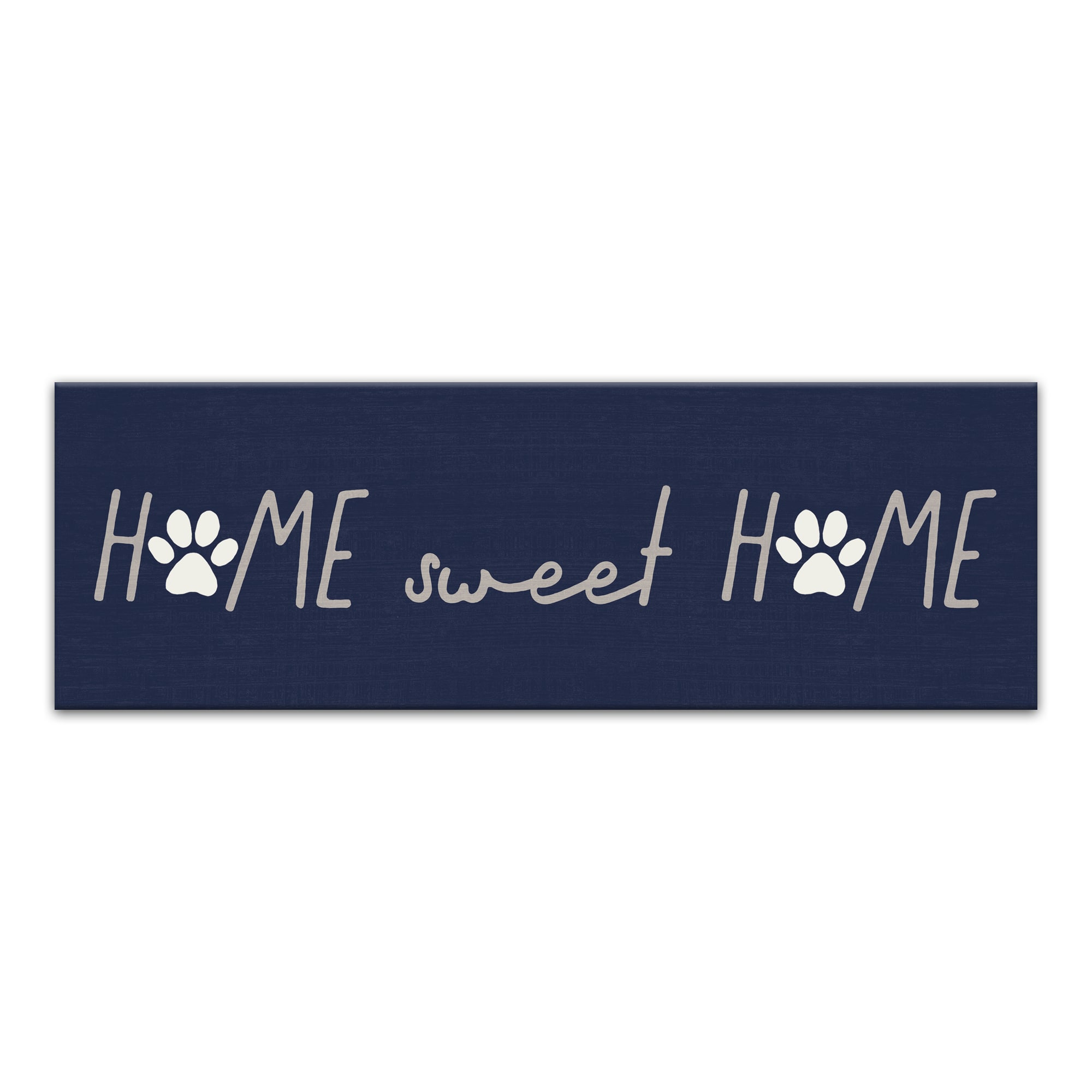 Home Sweet Home Pawprint Canvas Wall Art