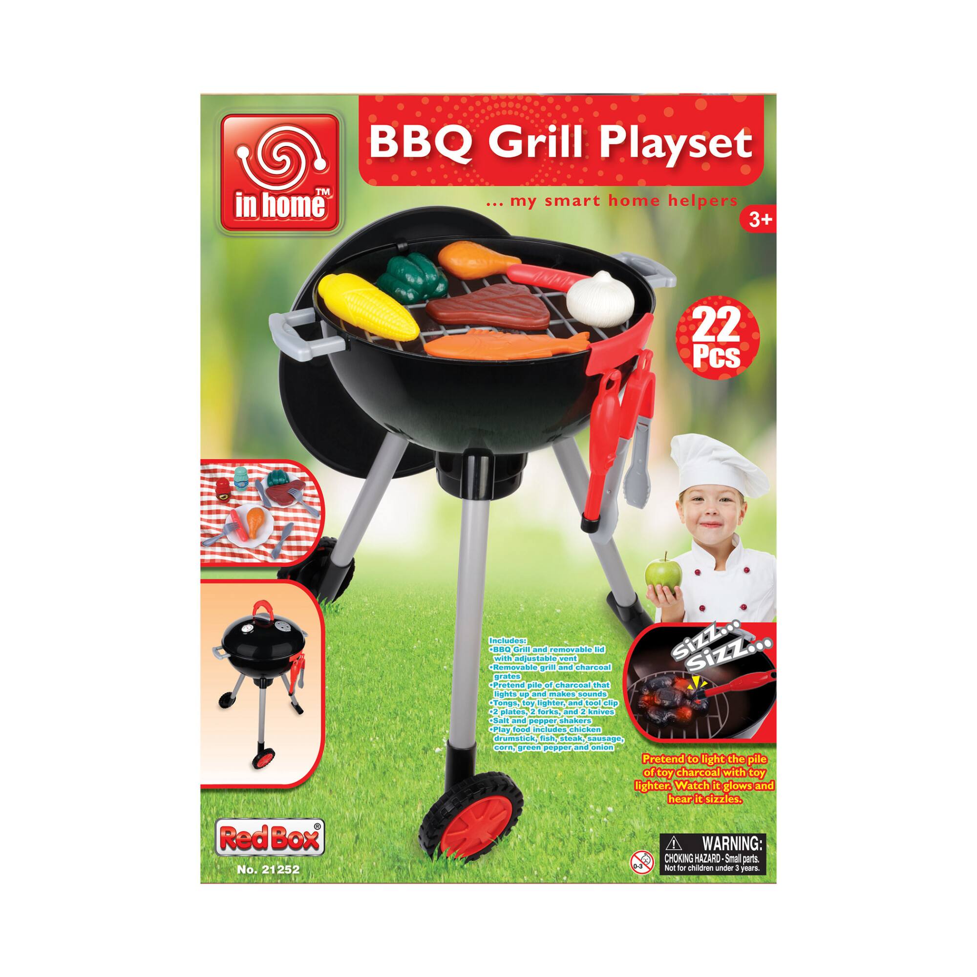 Red Box Toy Light &#x26; Sound BBQ Grill Set