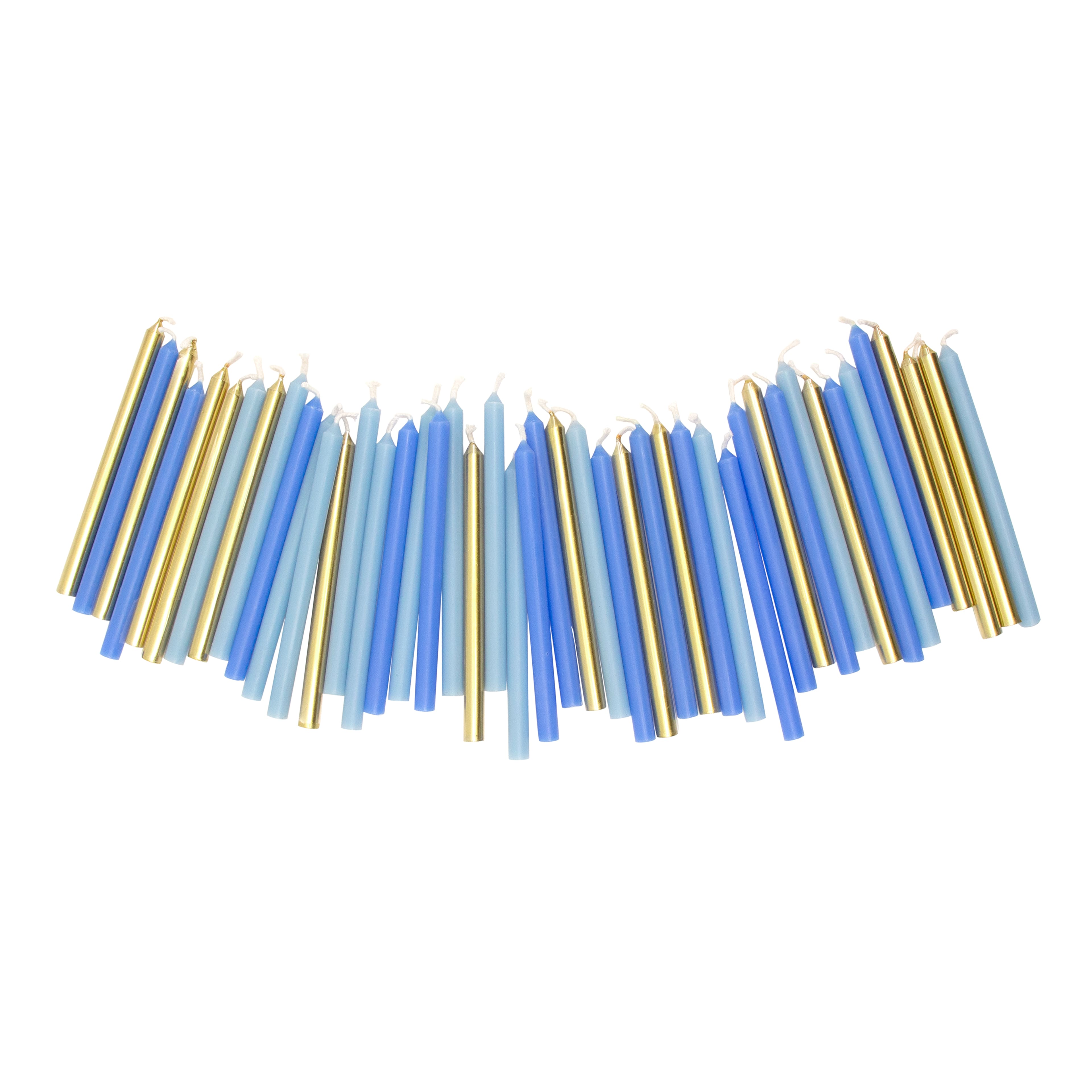 4.5&#x22; Gold &#x26; Blue Hanukkah Candles, 45ct. by Ashland&#xAE;