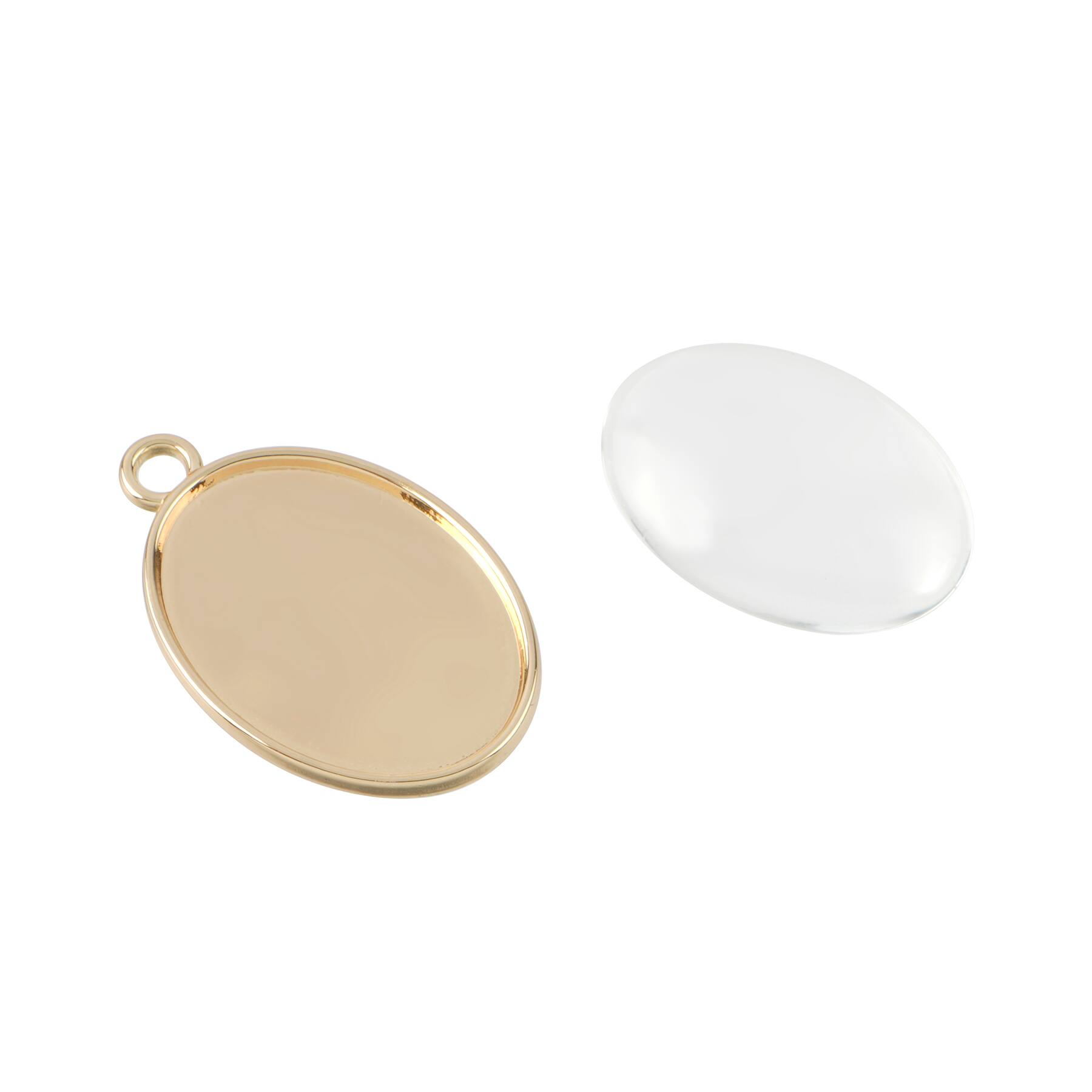 Gold Glass Cabochon Pendant Kit by Bead Landing™