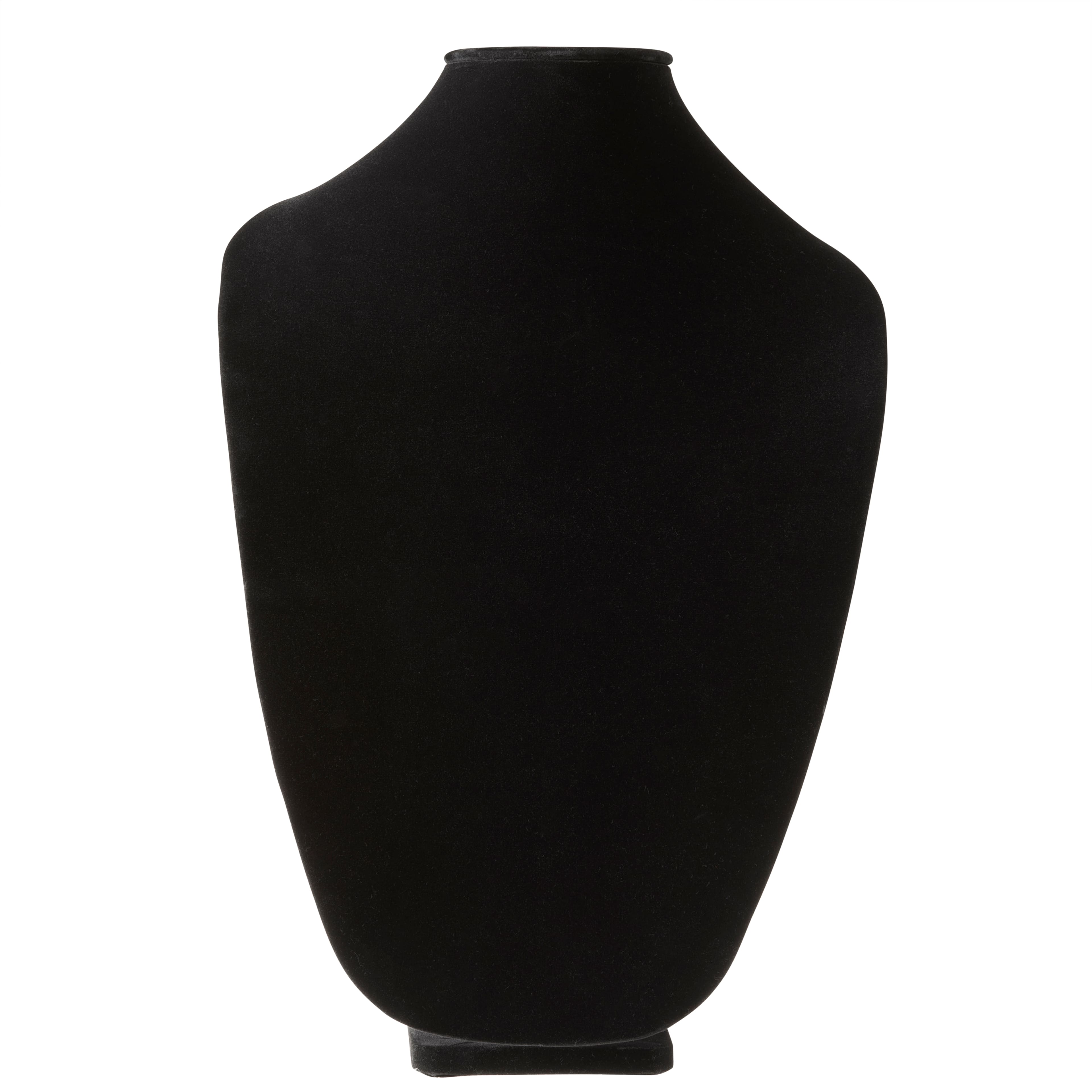 15" Black Velvet 3D Necklace Stand by Bead Landing™