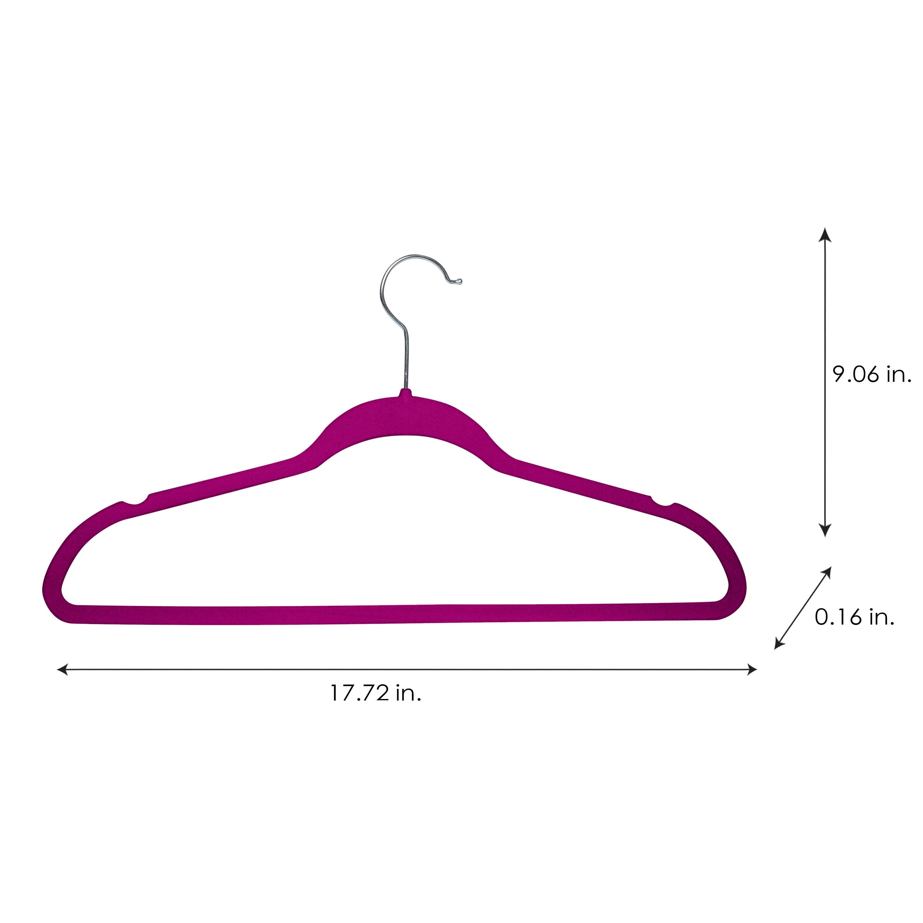 Simplify Super Slim Velvet Huggable Hangers, 10ct.