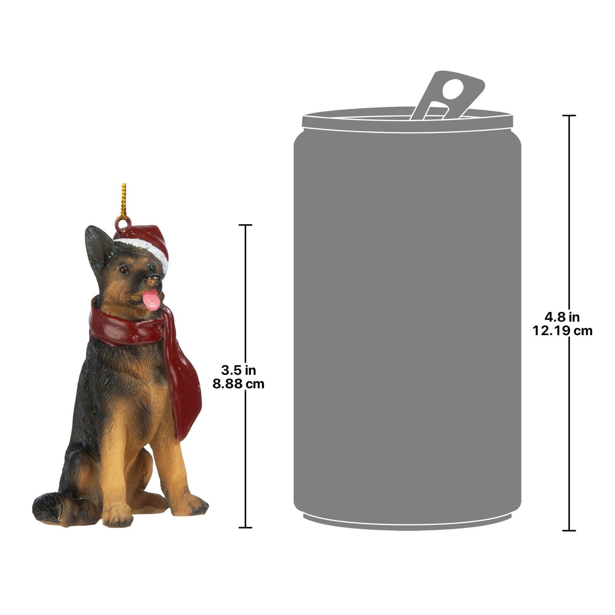 3.5&#x22; German Shepard Holiday Dog Ornament