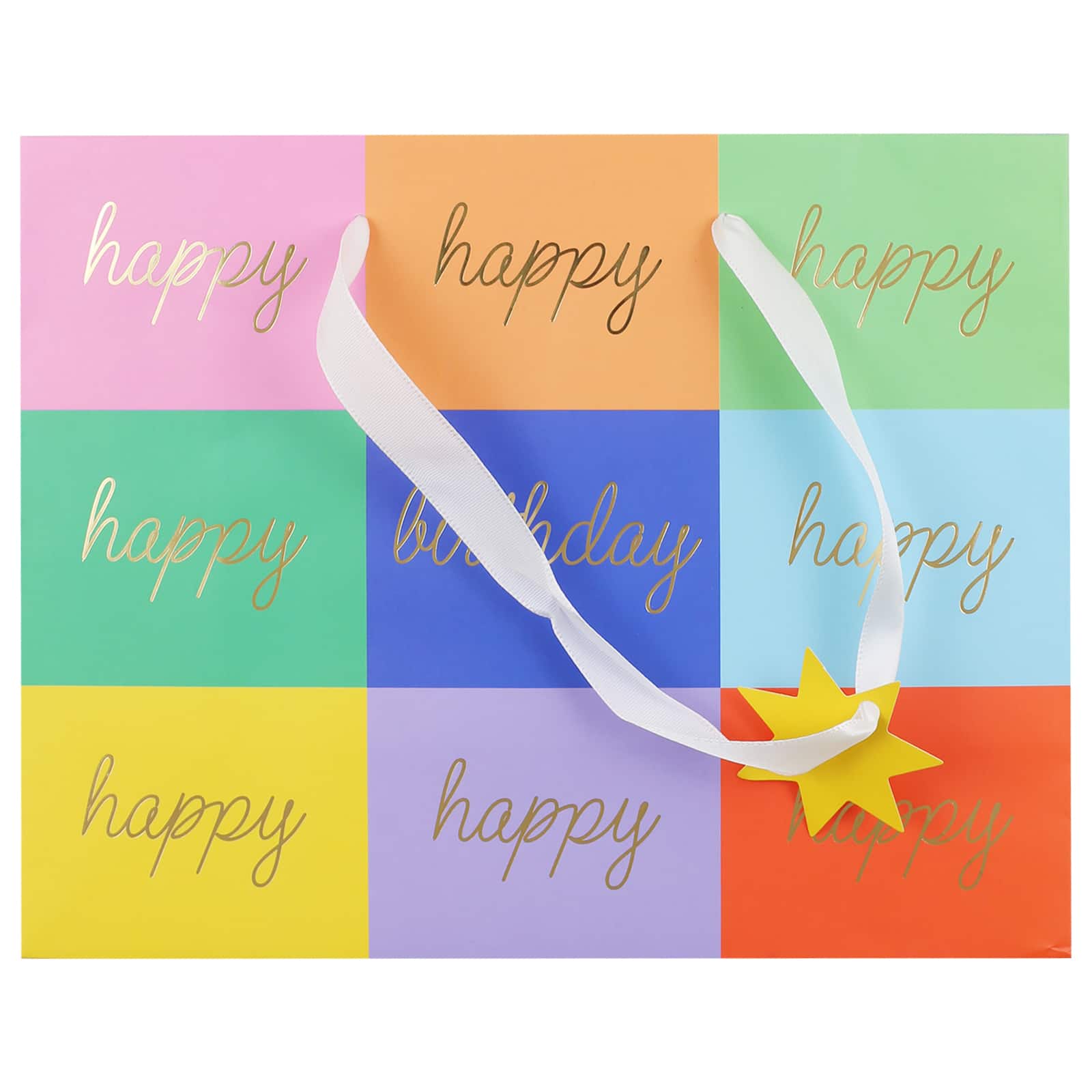 Medium Vogue Check Happy Birthday Gift Bag by Celebrate It&#x2122;