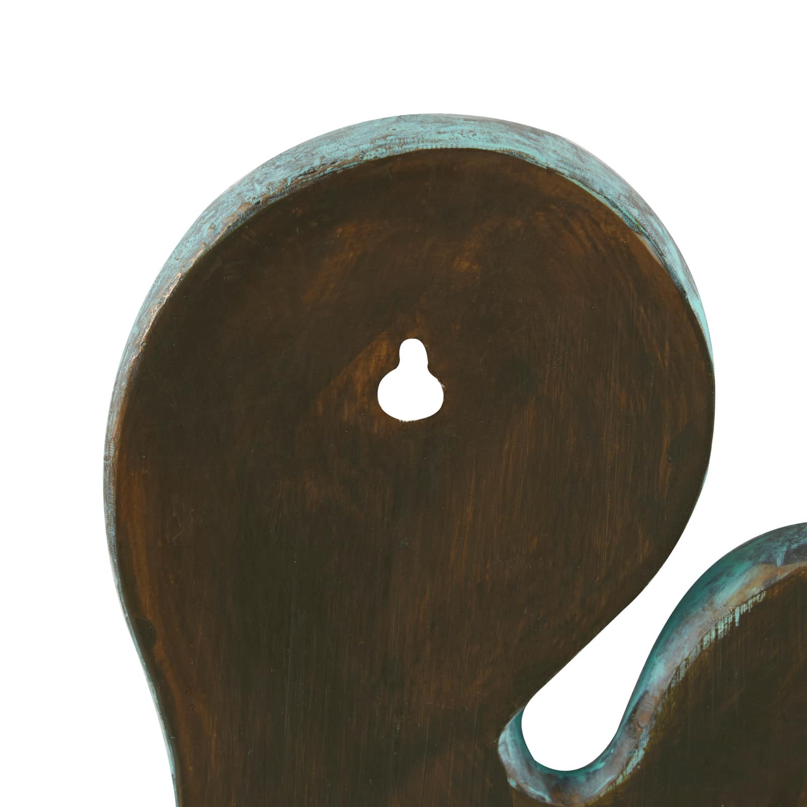 16" Blue Octopus Patina Sculpture