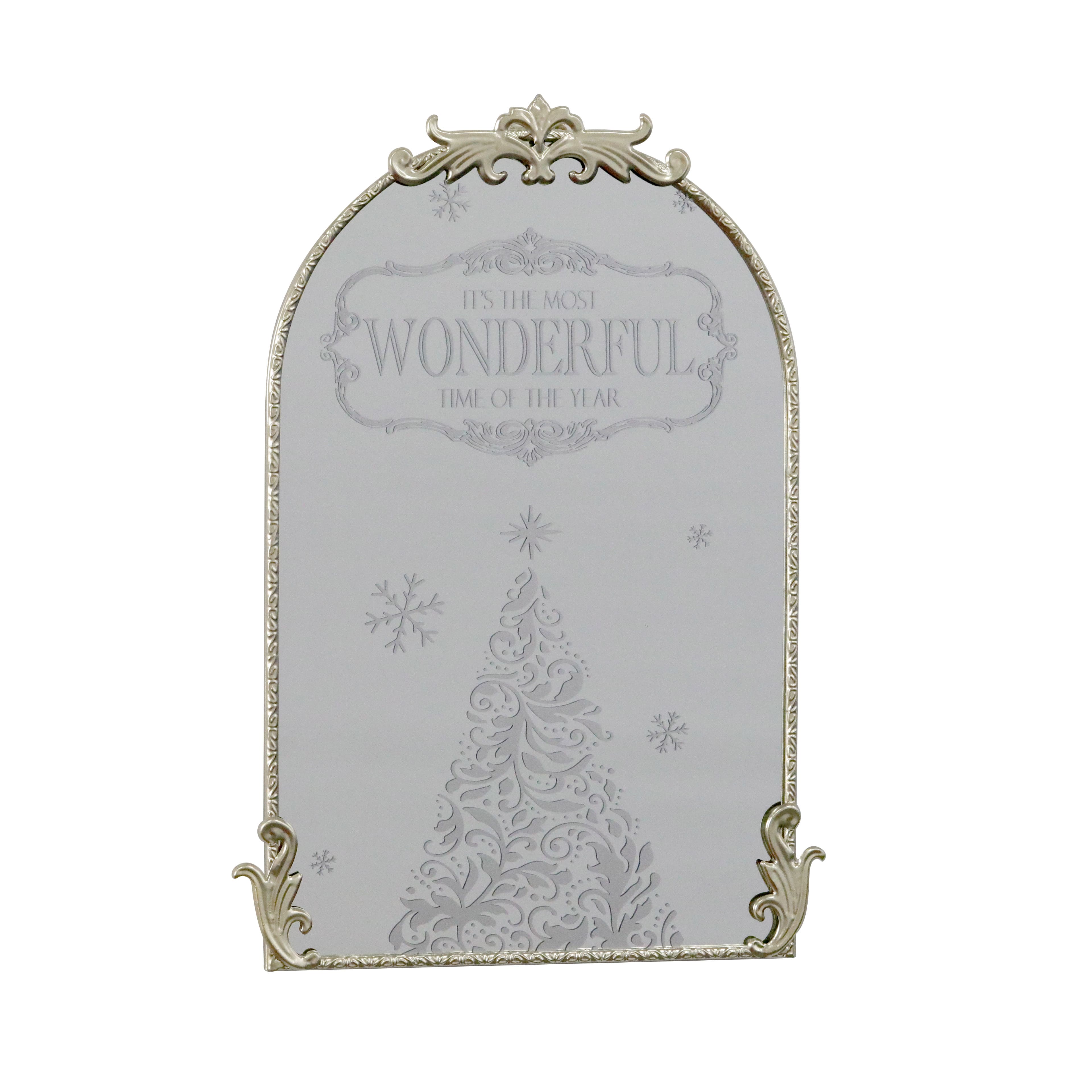 20.25&#x22; Most Wonderful Time Mirror Decoration by Ashland&#xAE;