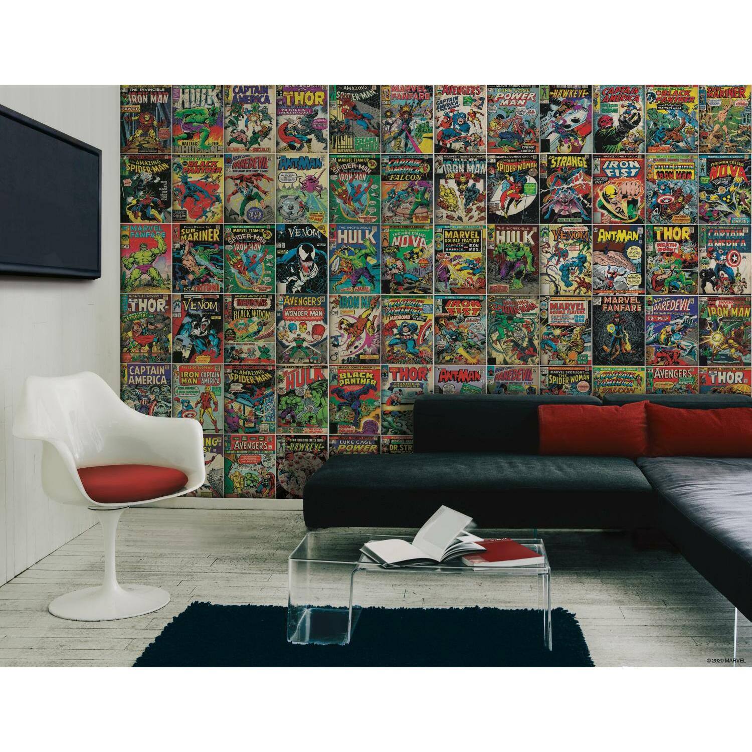 RoomMates Marvel Comic Cover Peel &#x26; Stick Mural