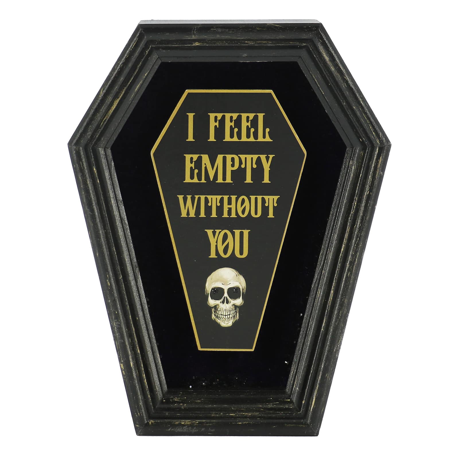 8&#x22; Empty Without You Coffin Tabletop D&#xE9;cor by Ashland&#xAE;
