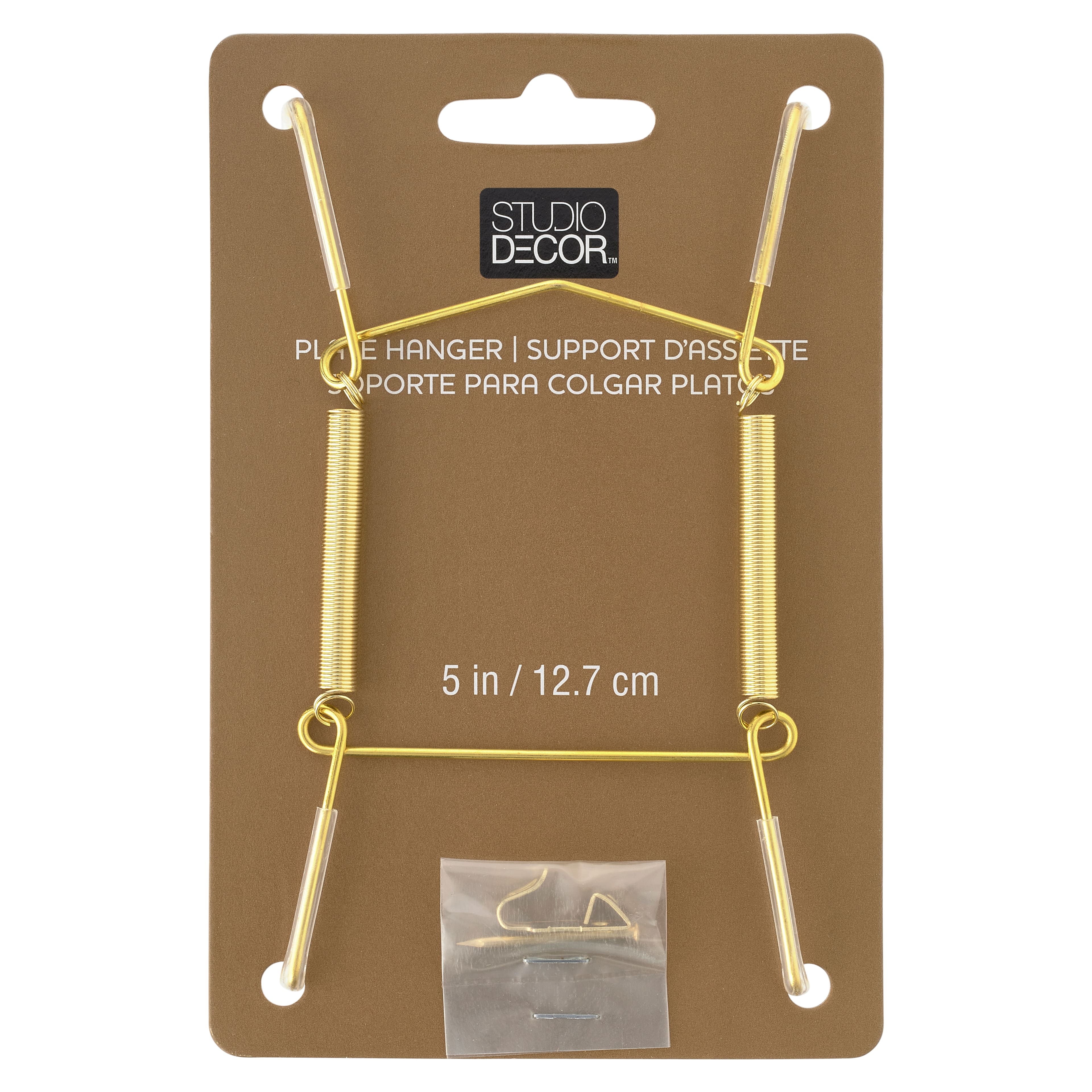 24 Pack: Brass Plate Hanger by Studio D&#xE9;cor&#xAE;