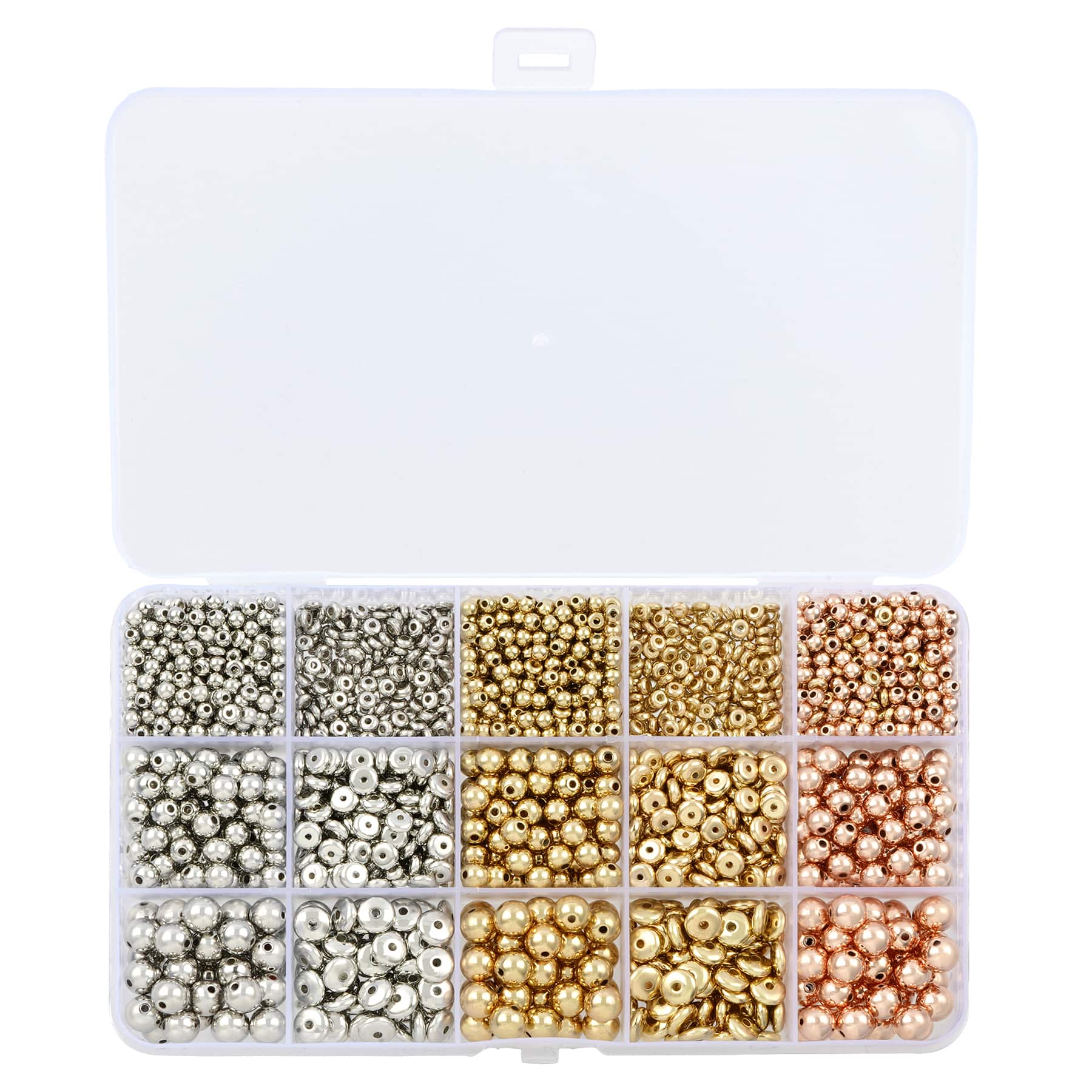 6 Pack: Plastic Spacer Beads Mix by Bead Landing™