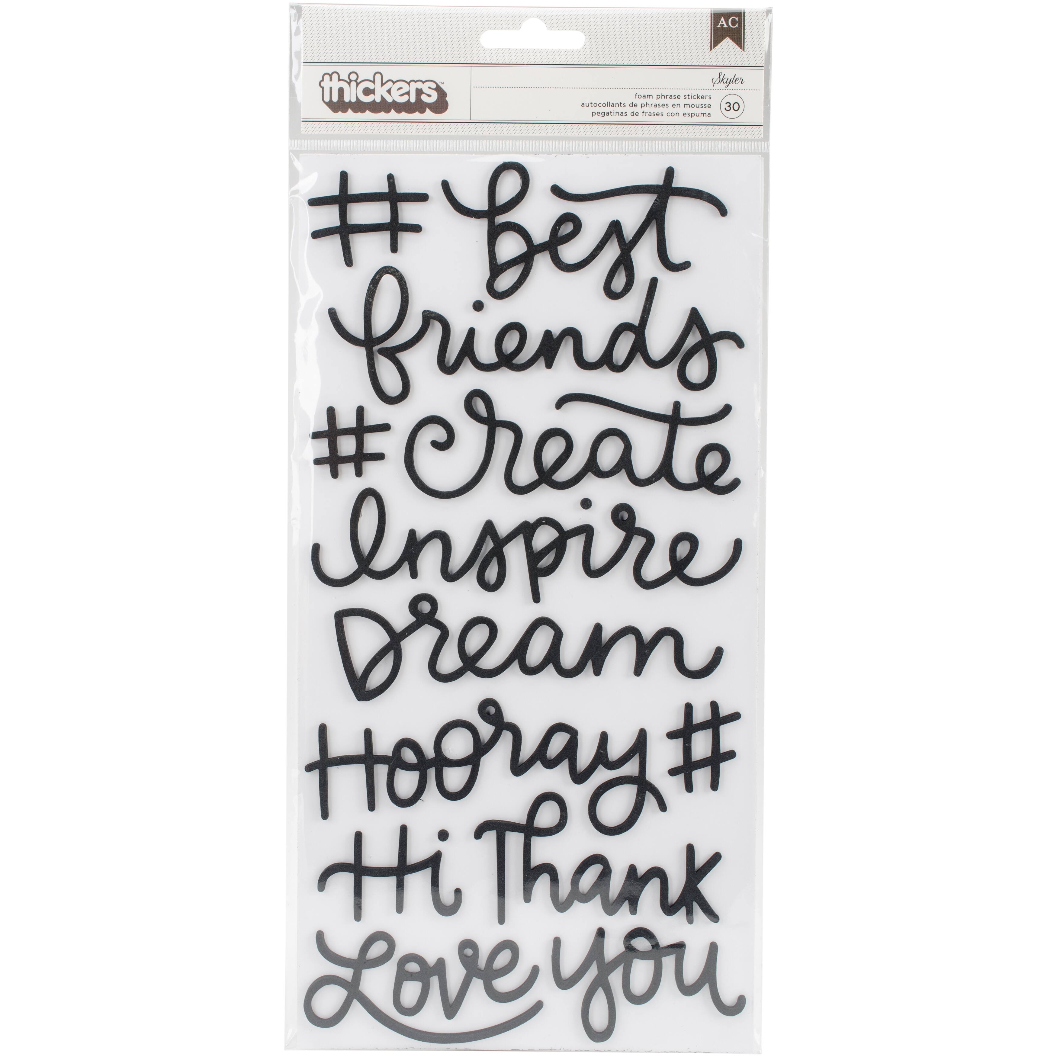 Thickers™ Girl Squad Foam Stickers