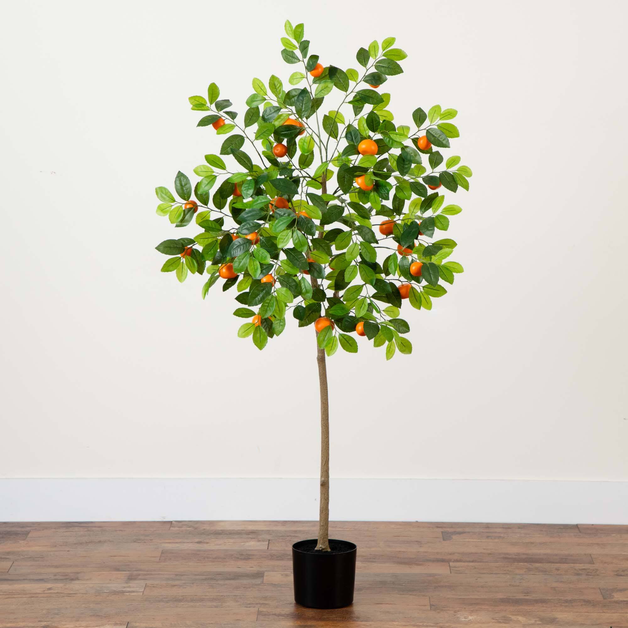 5ft. Potted Artificial Tangerine Tree