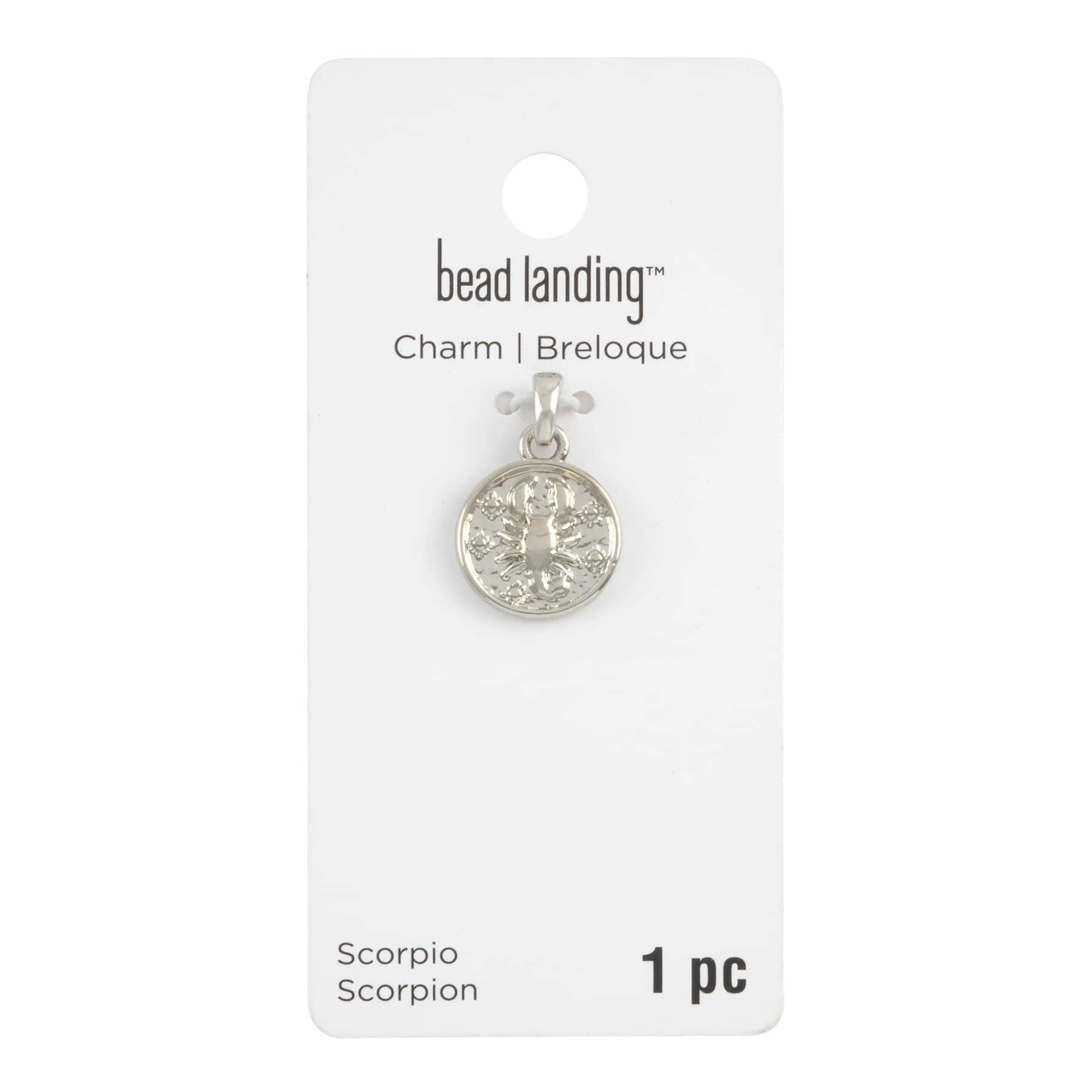 12 Pack: Metal Zodiac Coin Charm by Bead Landing&#x2122;
