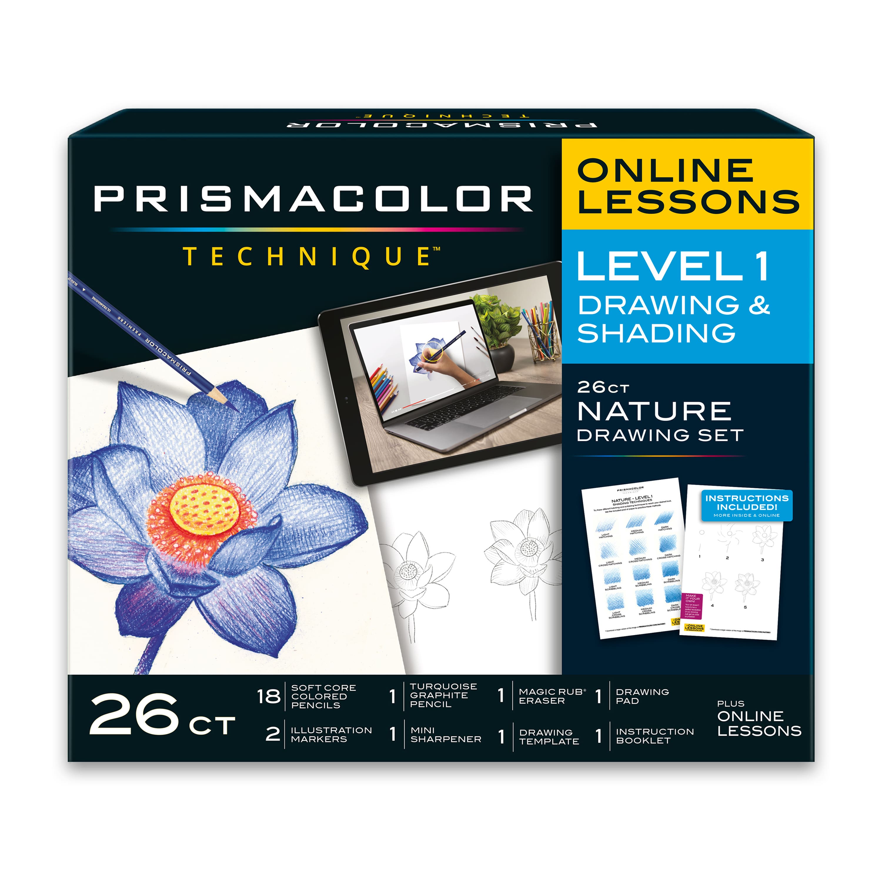 Prismacolor Technique™ 26 Piece Level 1 Nature Drawing Set