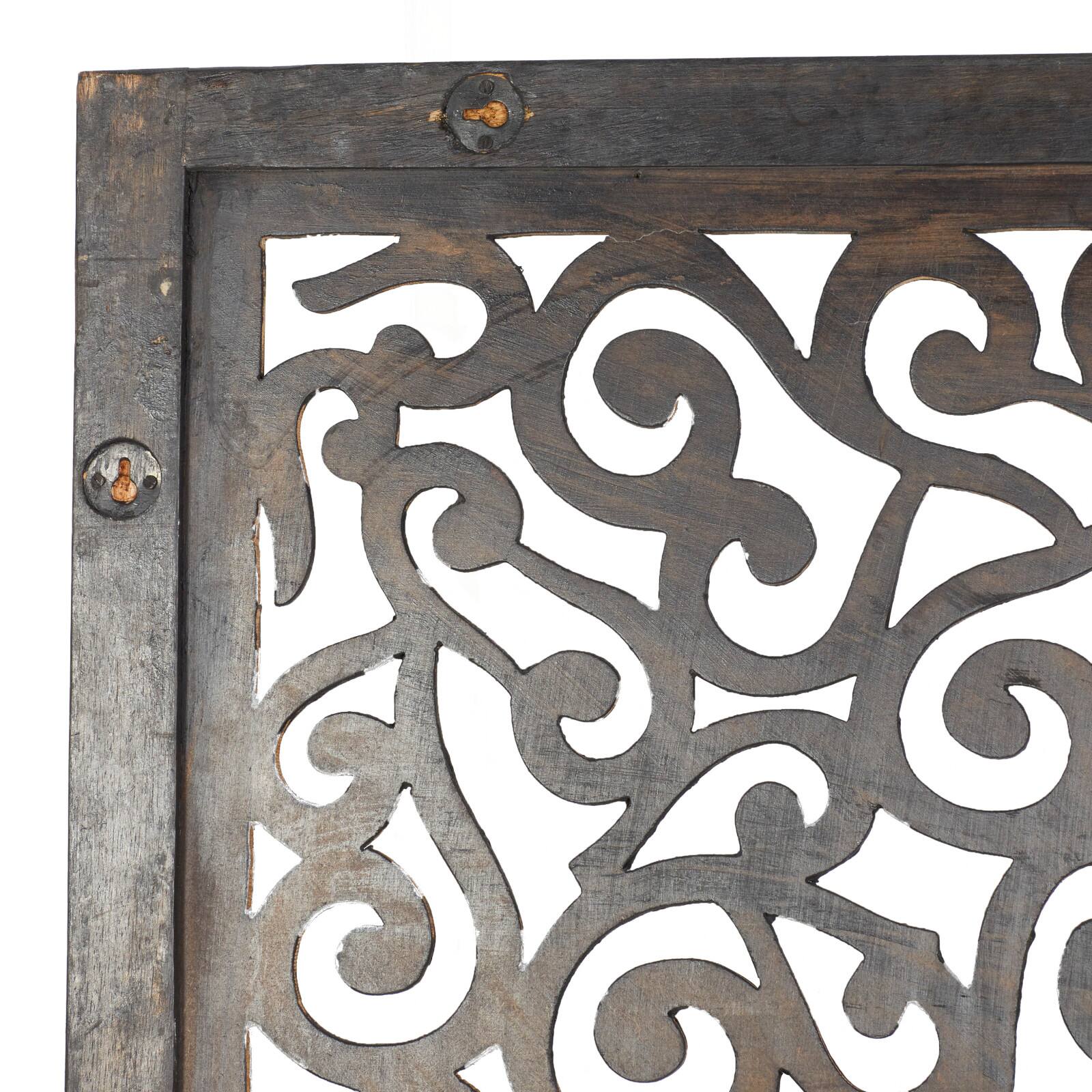 Brown Traditional Ornamental Wood Wall Decor, 51&#x22; x 24&#x22;