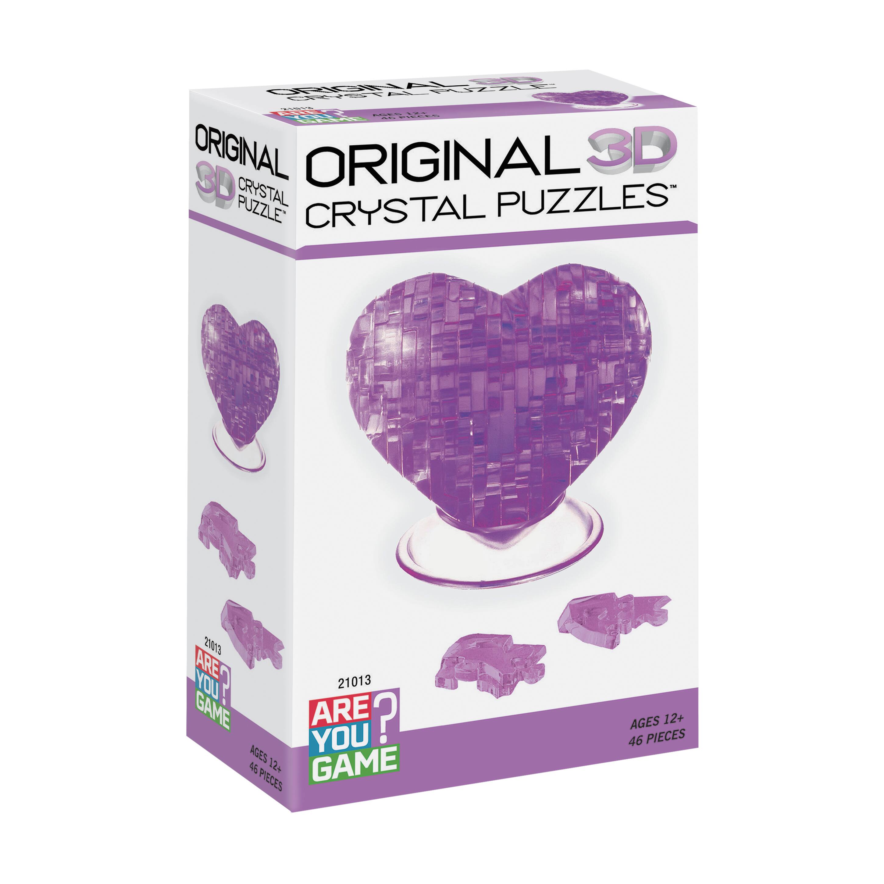 Original 3D Crystal Puzzle™ Purple Heart 46 Piece Puzzle