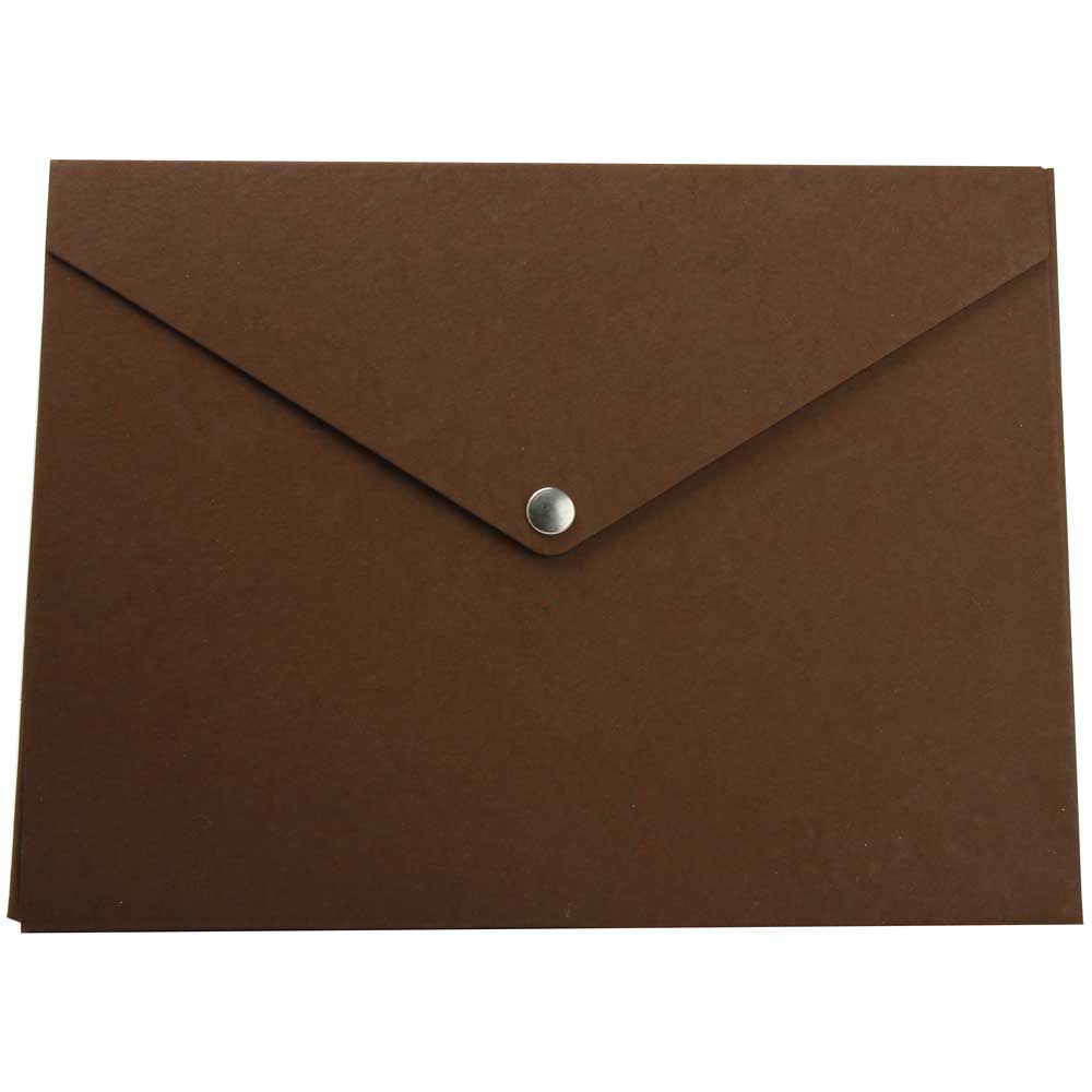 JAM Paper Brown Kraft 9.25" x 12.25" Recycled Portfolio