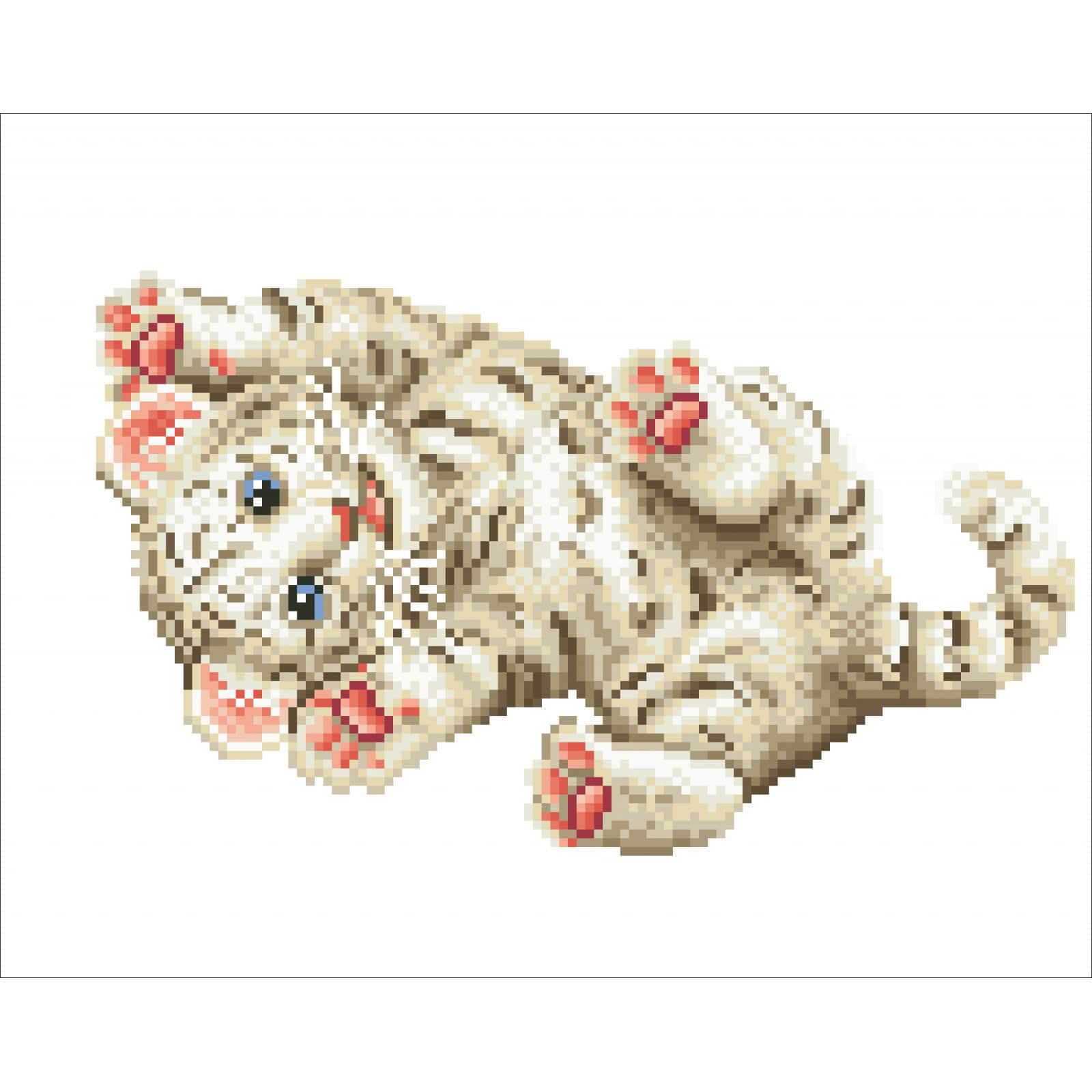 Diamond Dotz® Baby Tiger Roly Poly Diamond Painting Artwork Kit