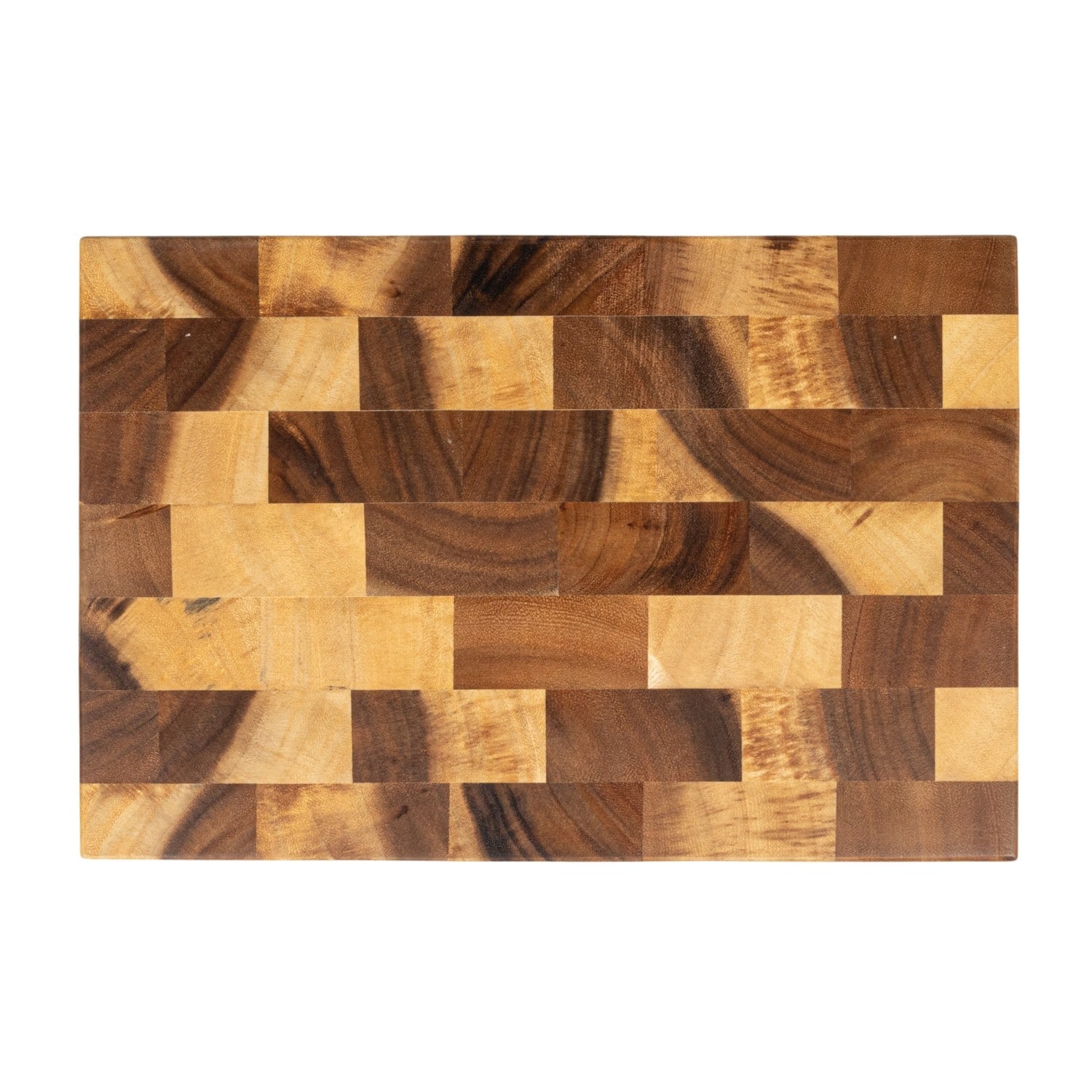 Hello Honey® 14" Natural Suar Wood End Grain Rectangle Cheese & Cutting Board