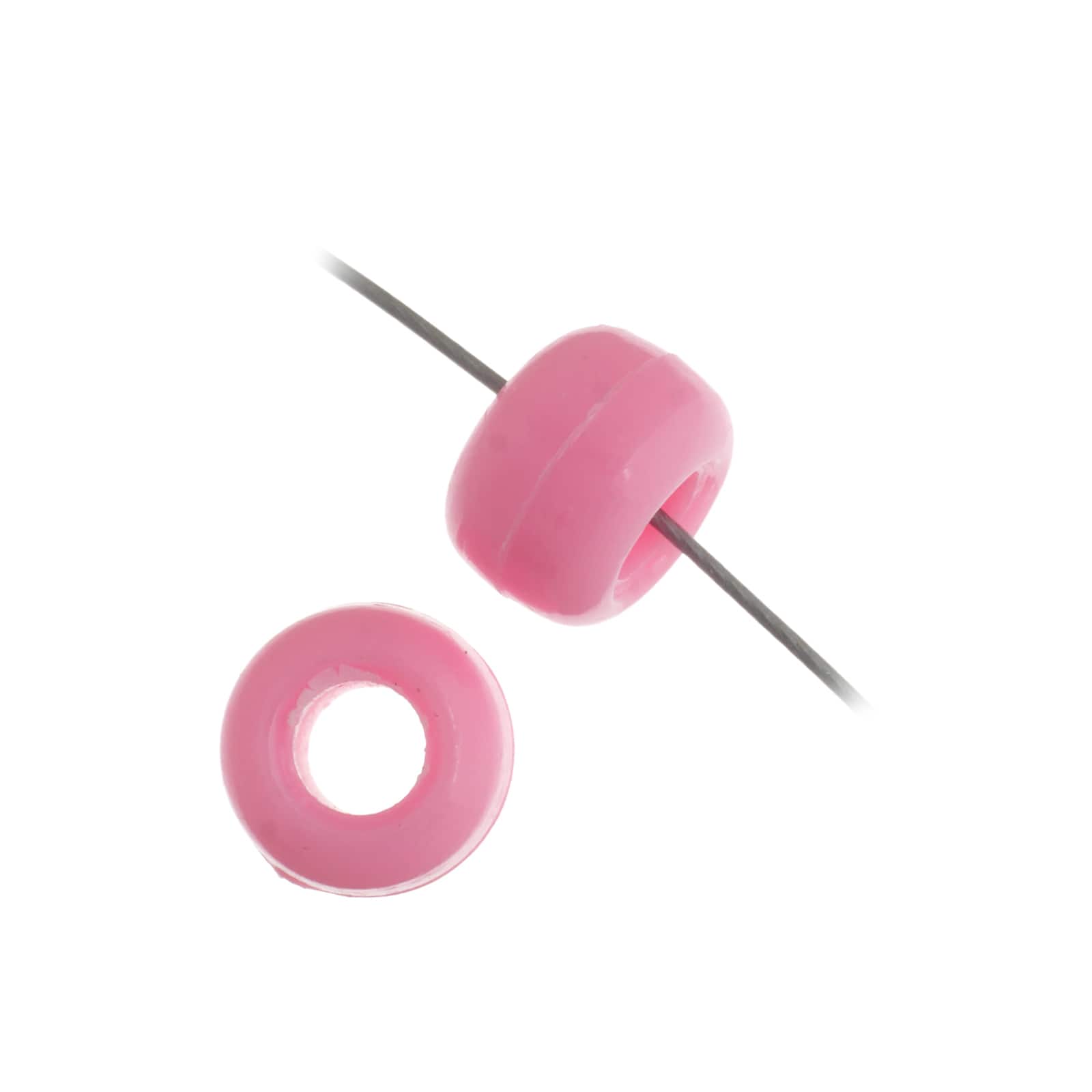 John Bead 9mm Opaque Plastic Pony Beads, 1,000ct.