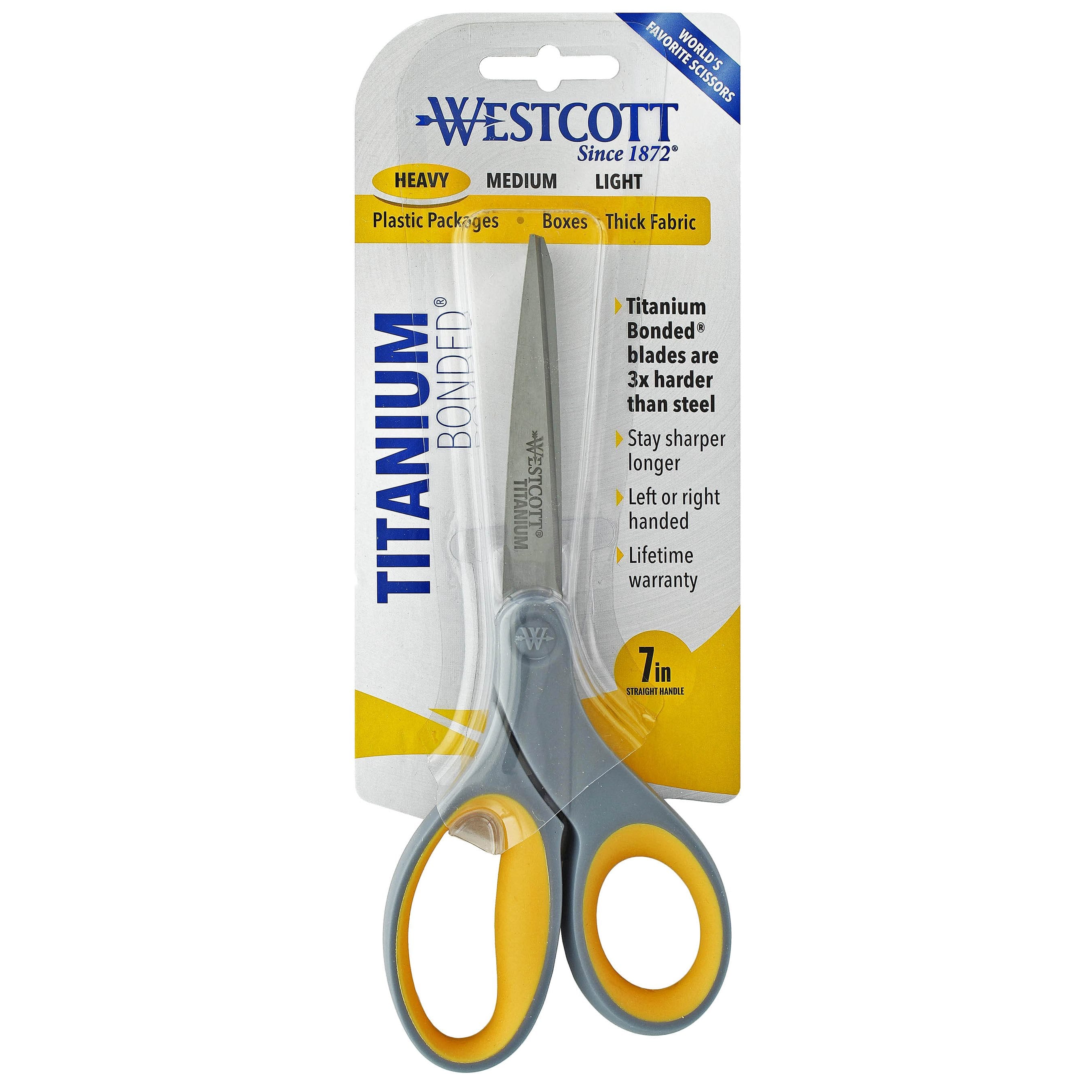 Westcott 7 in. Straight Titanium Bonded Scissors